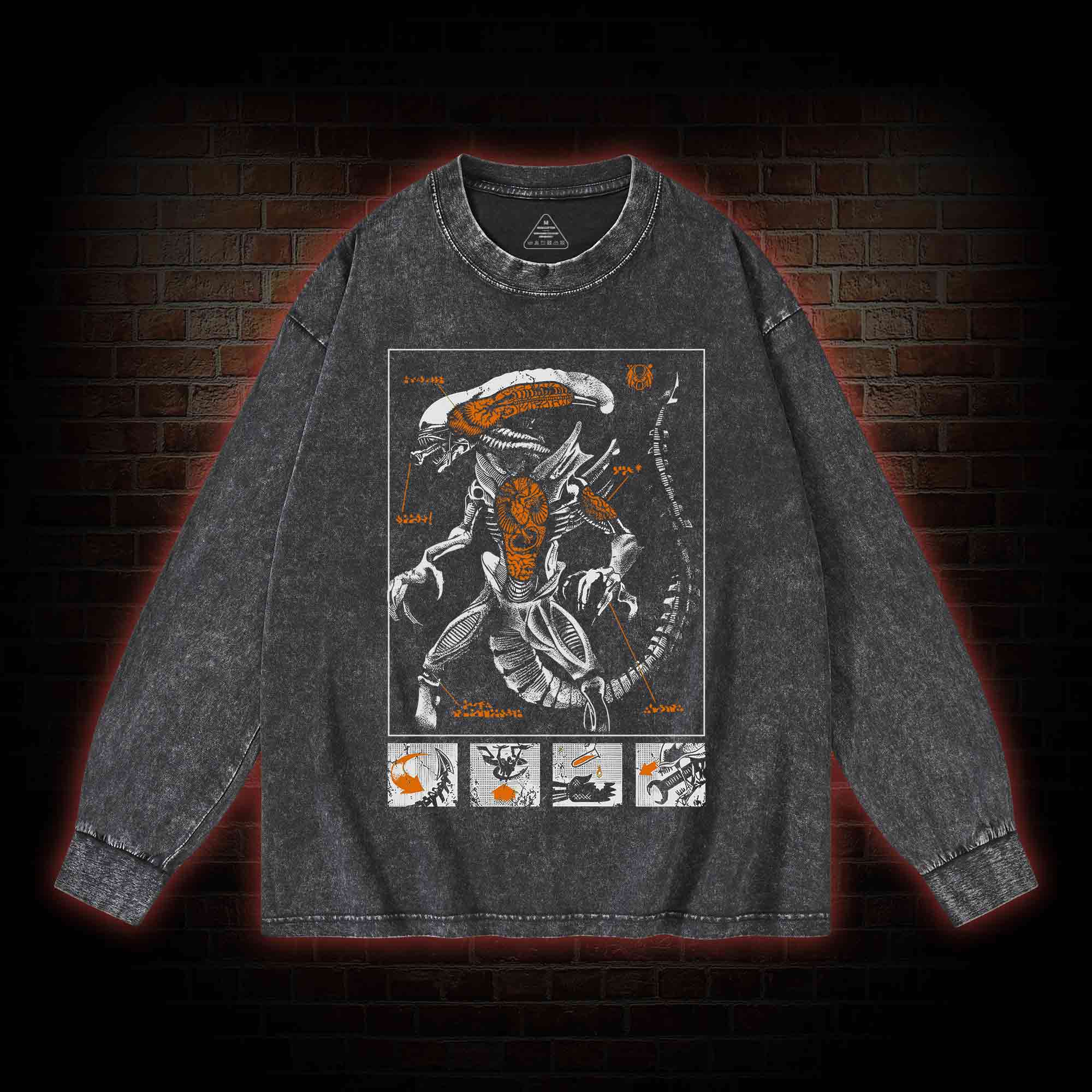 Retro Perfect Organism Washed Long-Sleeve T-shirt