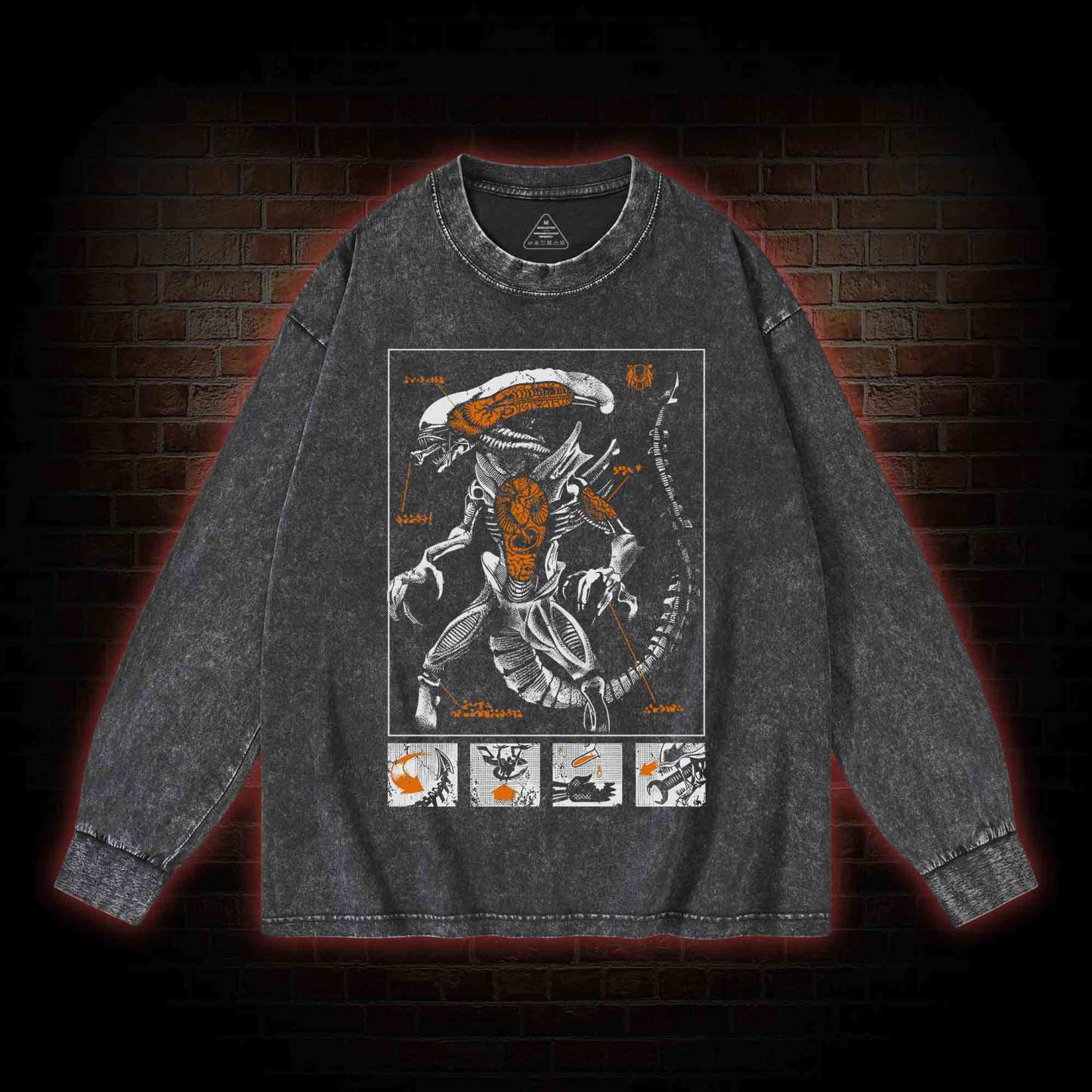 Retro Perfect Organism Washed Long-Sleeve T-shirt