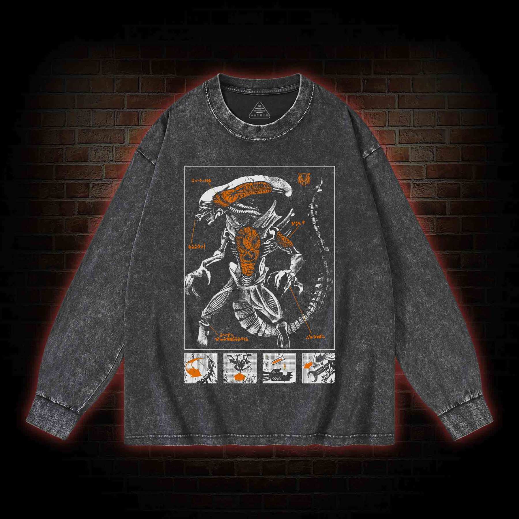 Retro Perfect Organism Washed Long-Sleeve T-shirt