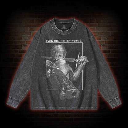 Parry This You Filthy Casual Washed Long-Sleeve T-shirt