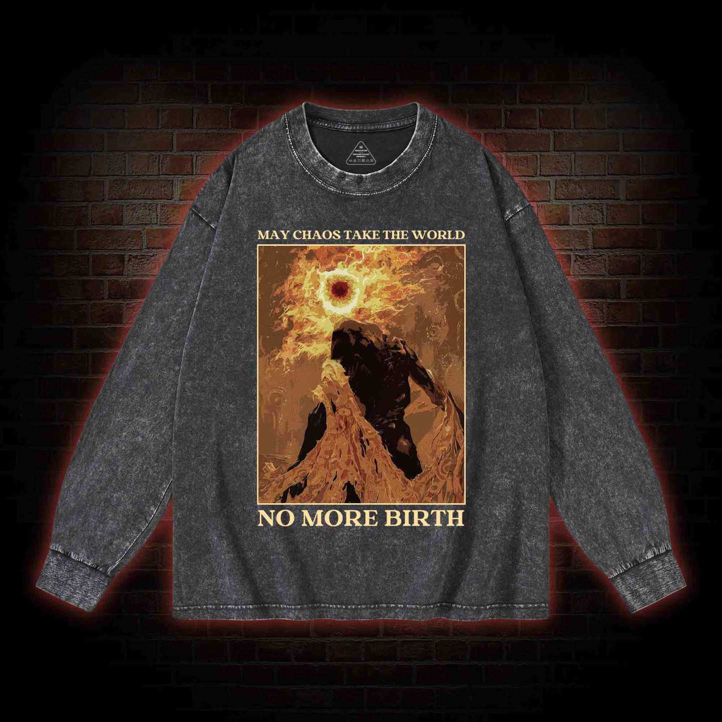 No More Birth Washed Long-Sleeve T-shirt