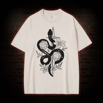 Snake&Sword Washed T-shirt