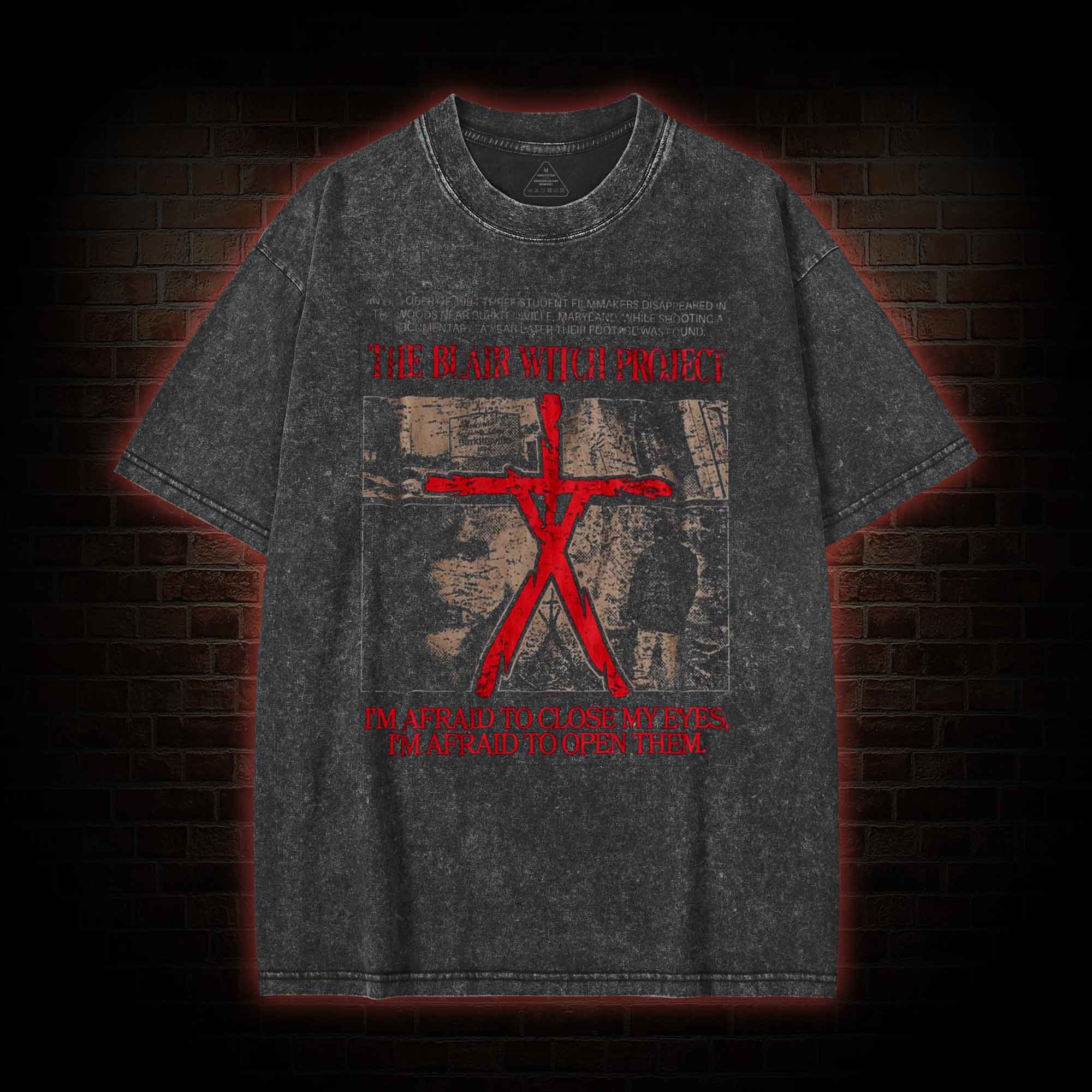 I'm Afraid to Open Them Washed T-shirt