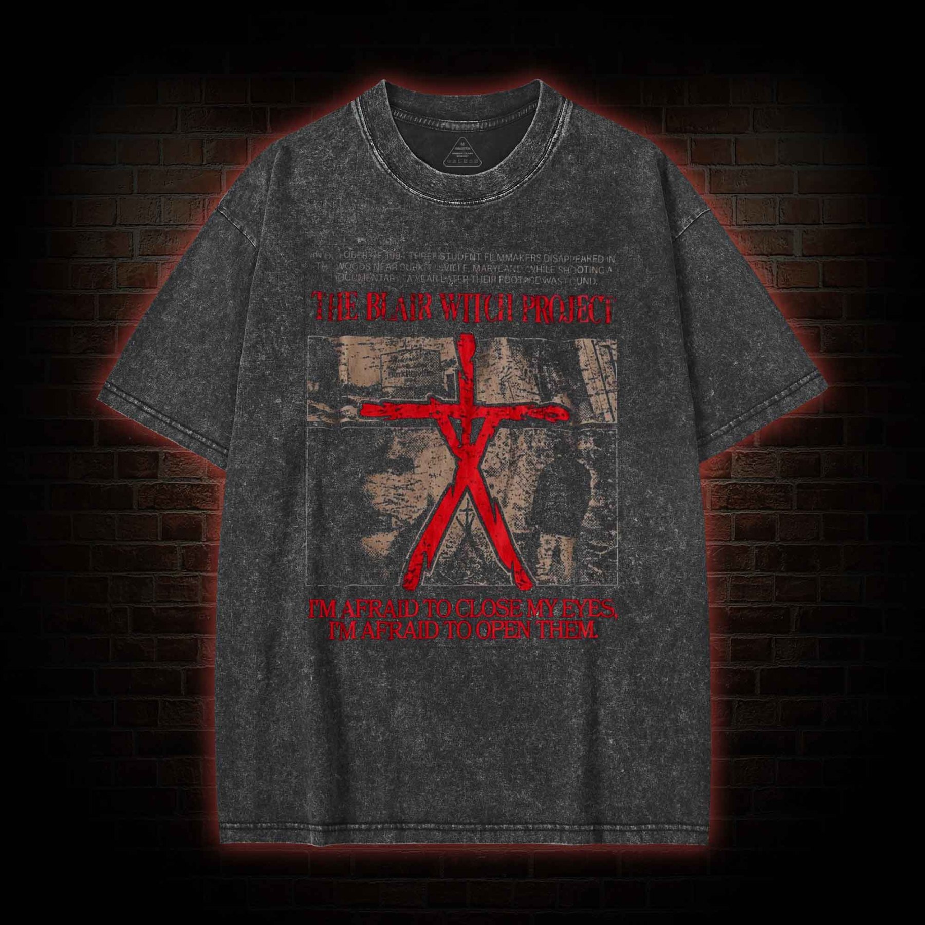 I'm Afraid to Open Them Washed T-shirt