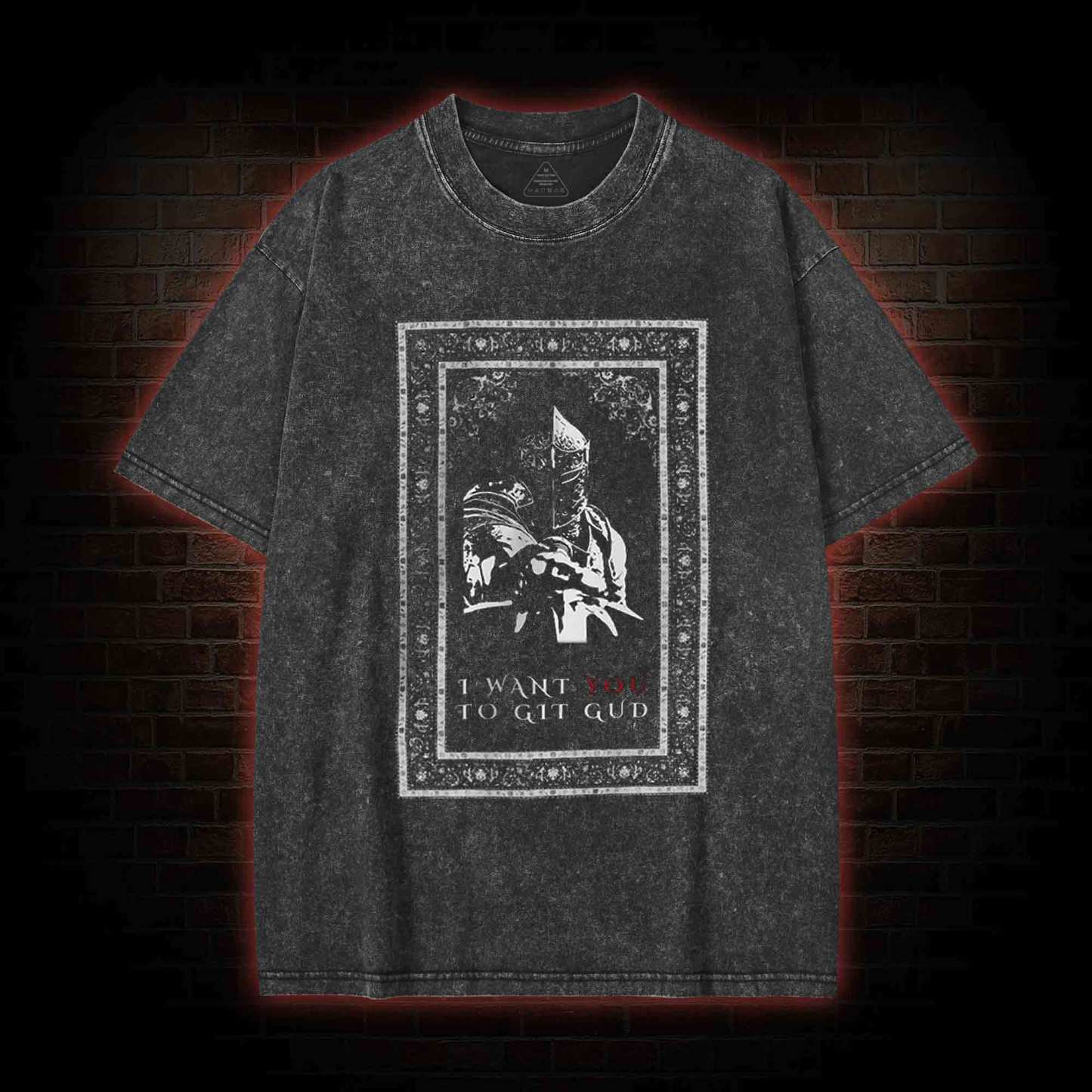 I Want You to Git Gud Washed T-shirt
