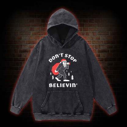 Don't Stop Believin' Washed Hoodie