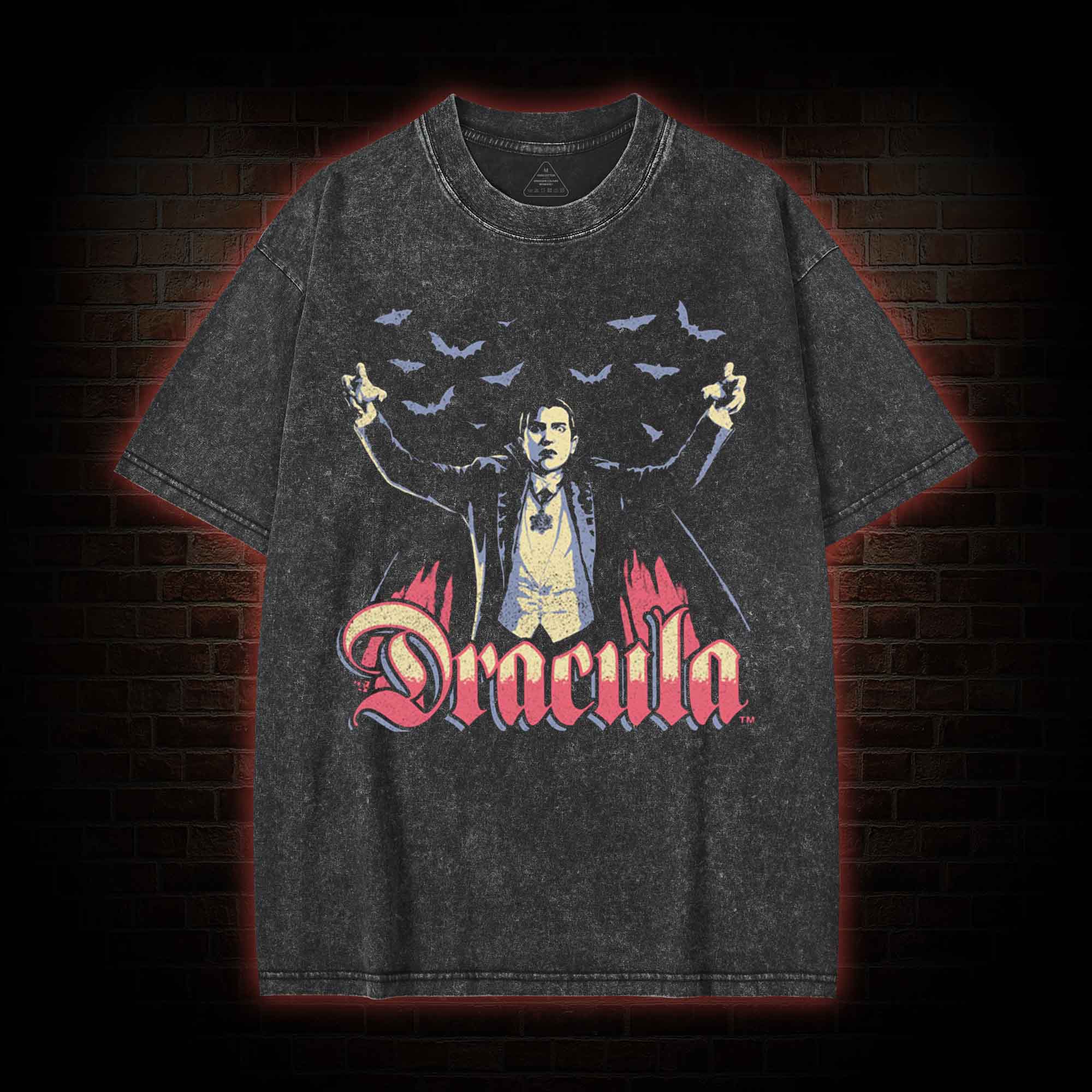 Dracula Horror Washed T-shirt