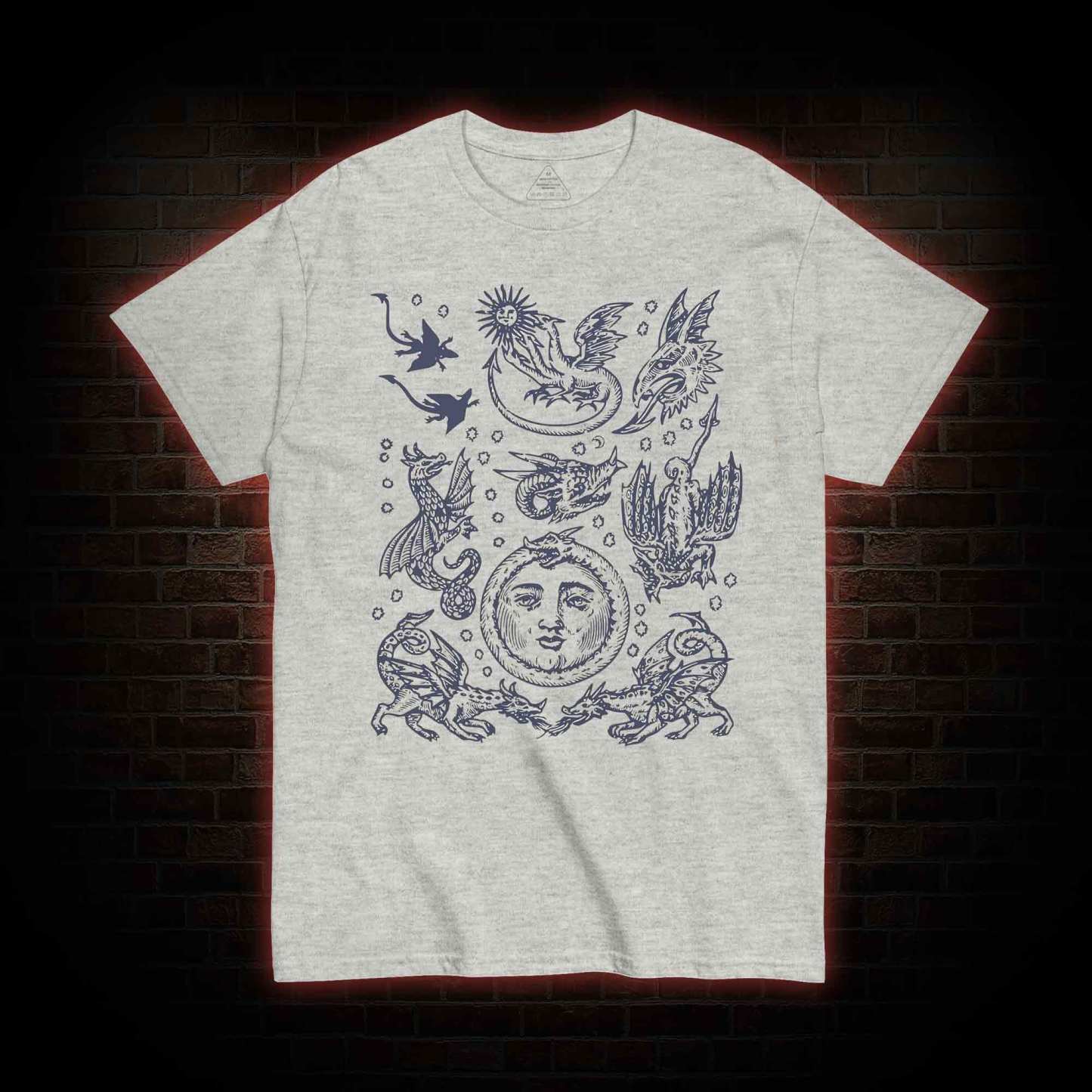 Medieval Dragons Vintage T-shirt