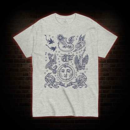 Medieval Dragons Vintage T-shirt