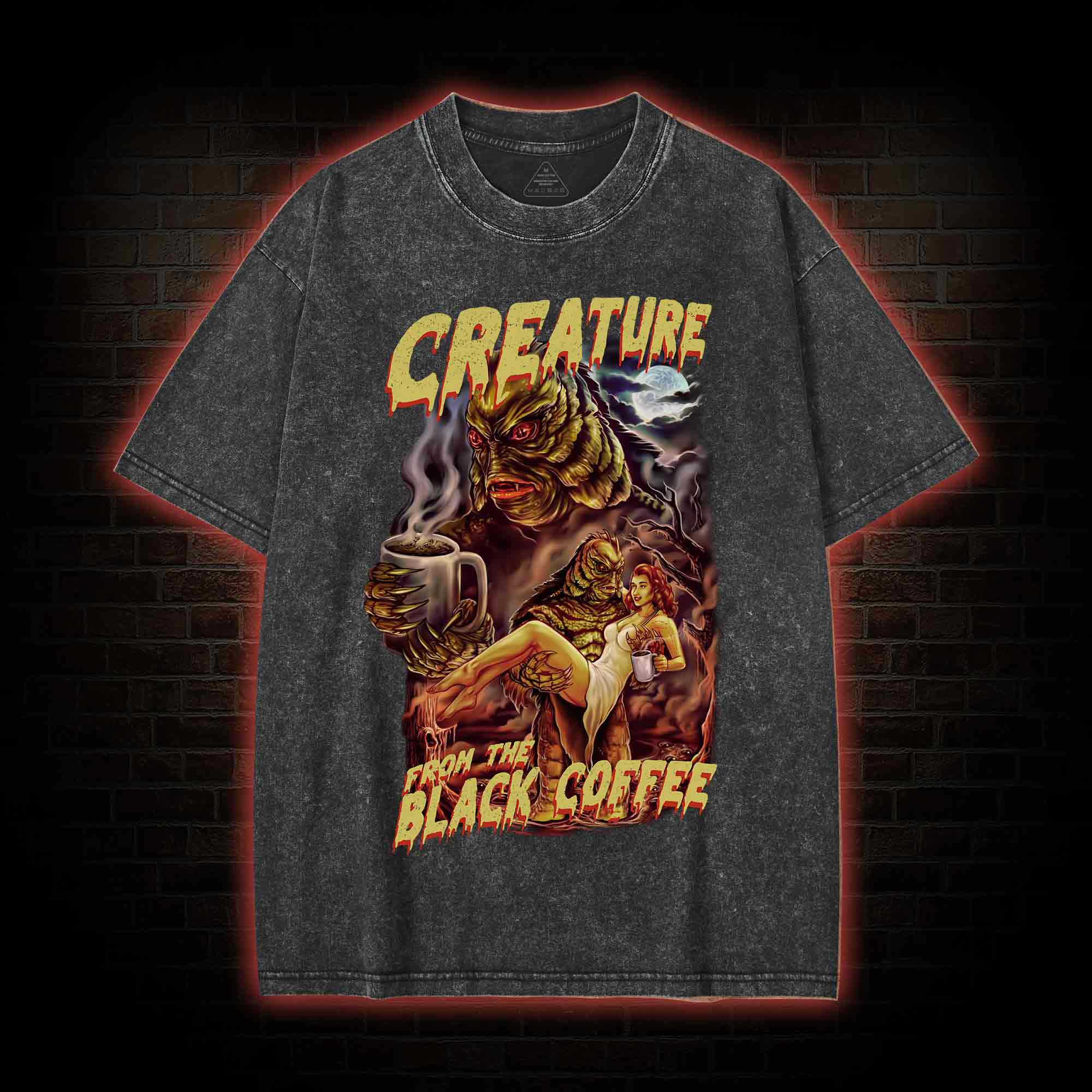 Creature From The Black Coffee Washed T-shirt