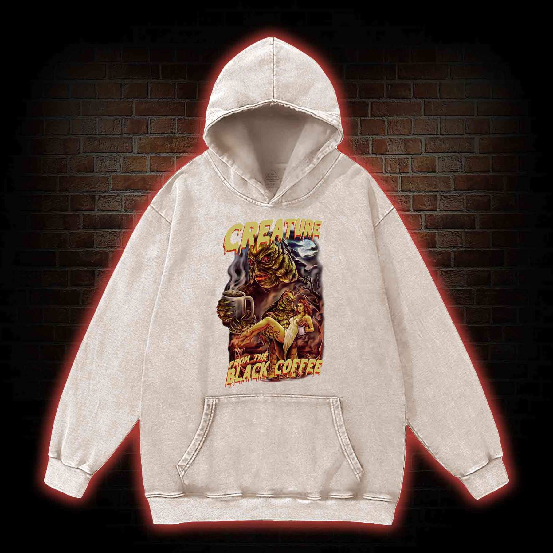 Creature From The Black Coffee Washed Hoodie