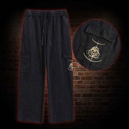 The Fallen Leaves Tell a Story Washed Cargo Pants