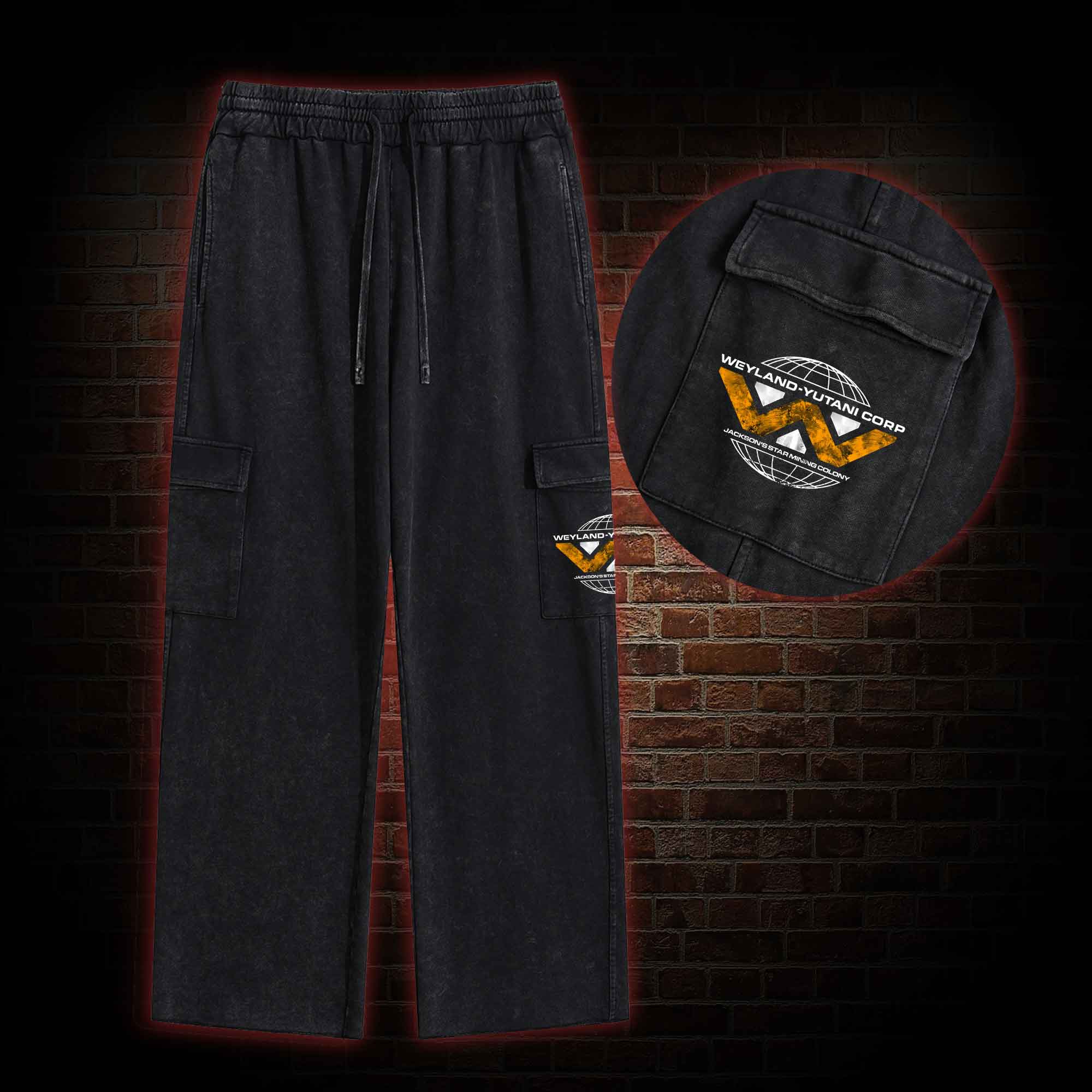 “Building Better World” Washed Cargo Pants