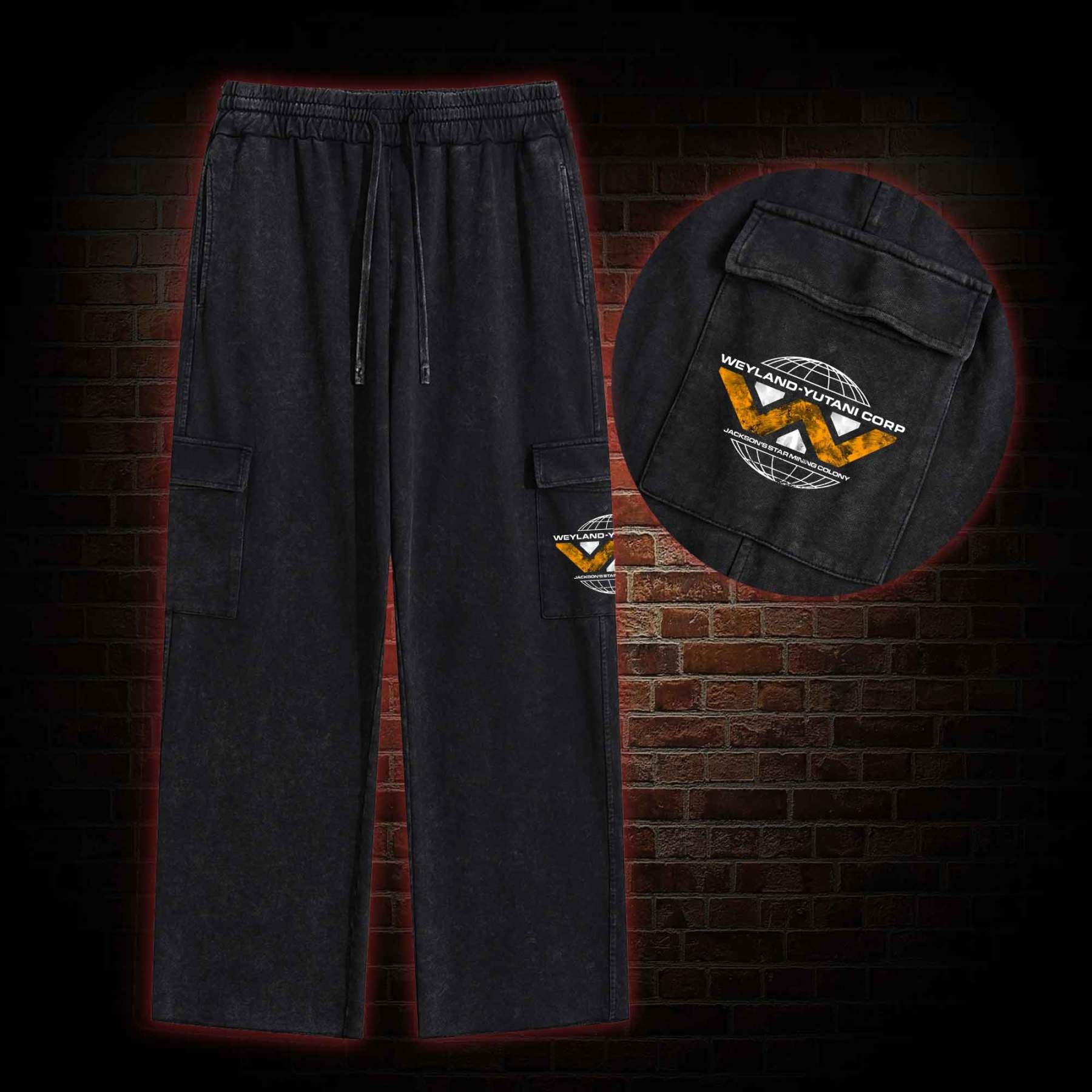 “Building Better World” Washed Cargo Pants