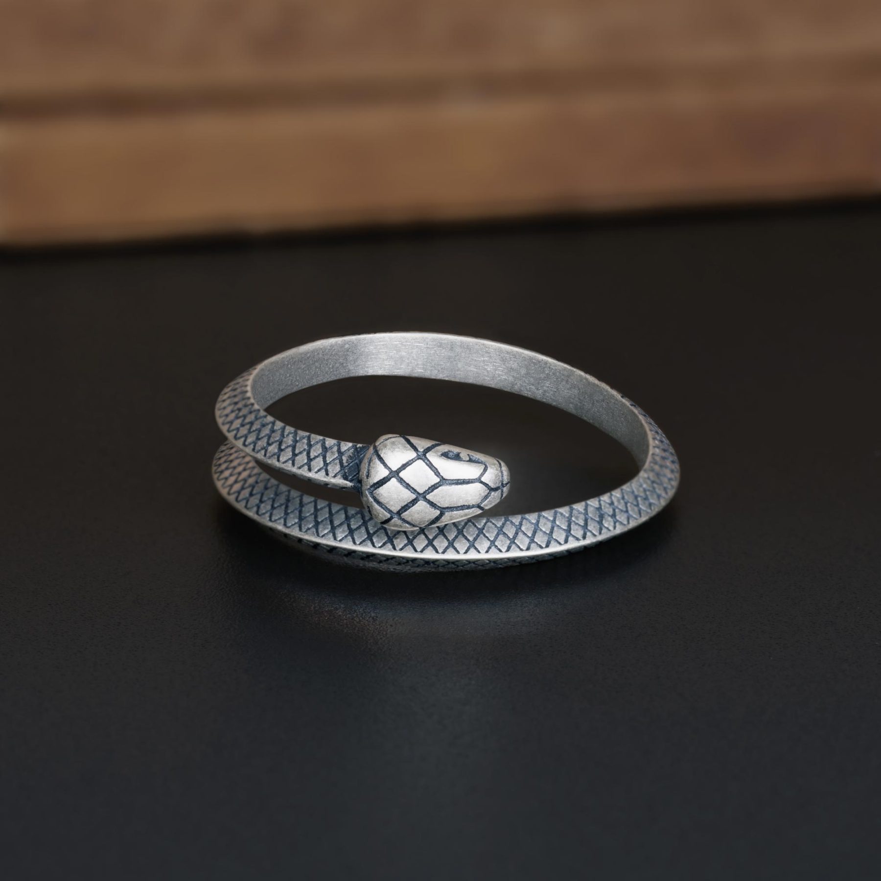 Snake Sterling Silver Ring
