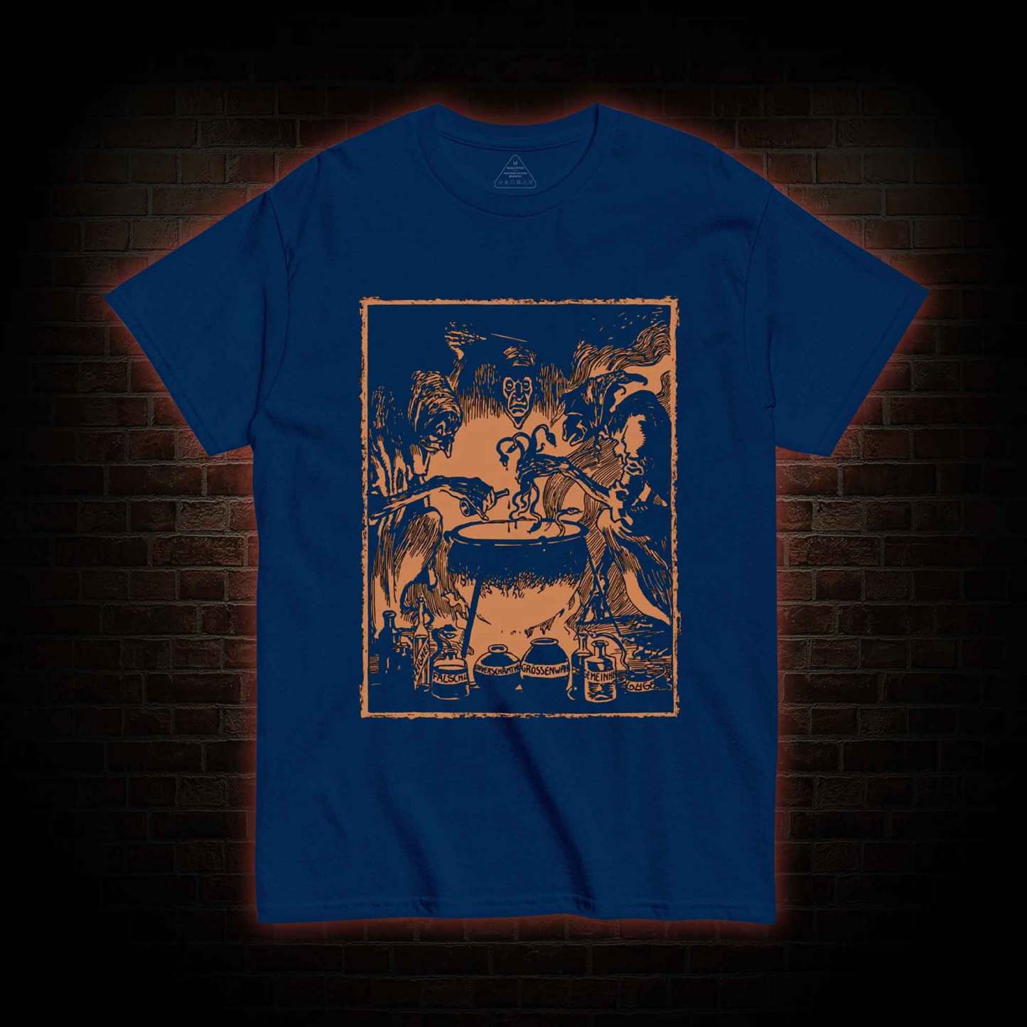 Three Witches Around Cauldron T-shirt