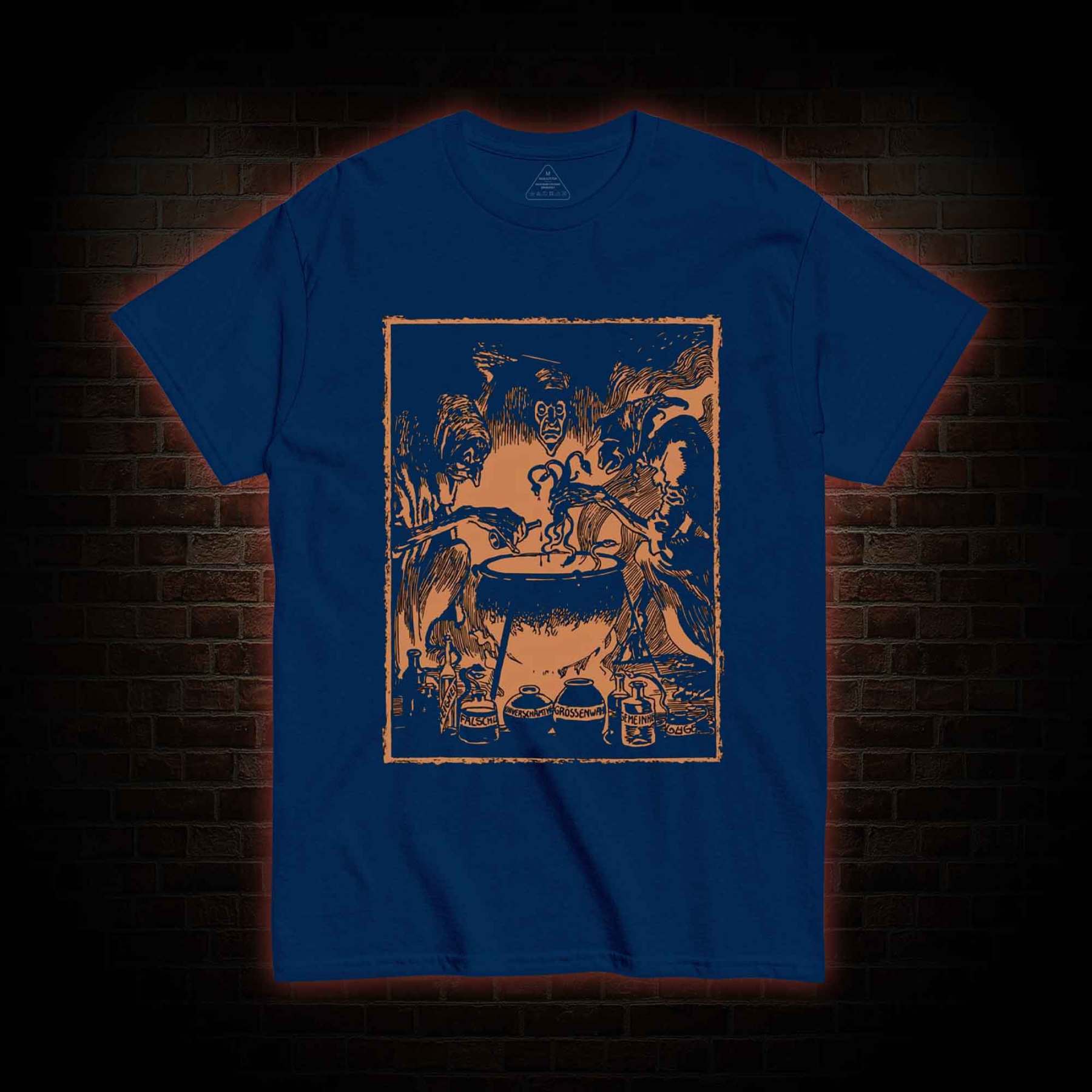 Three Witches Around Cauldron T-shirt