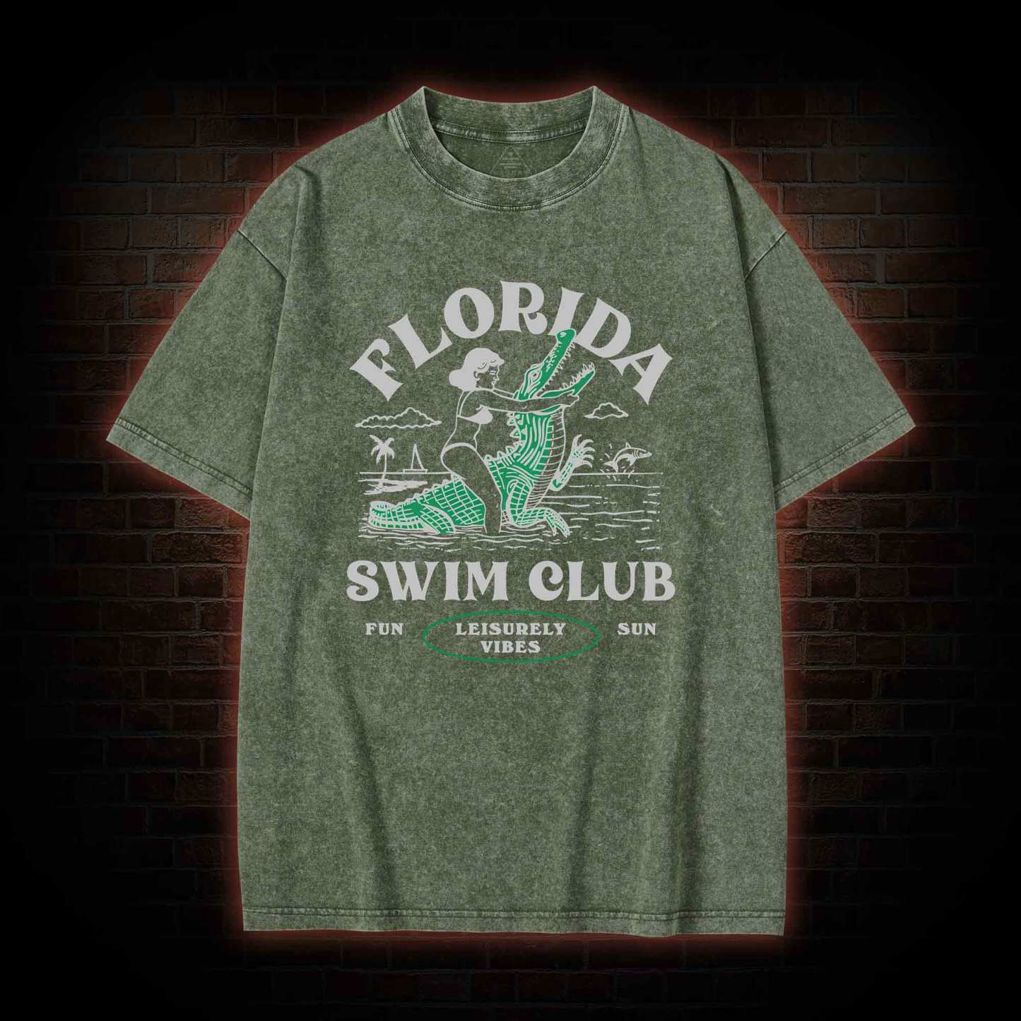Florida Swim Club Washed T-shirt