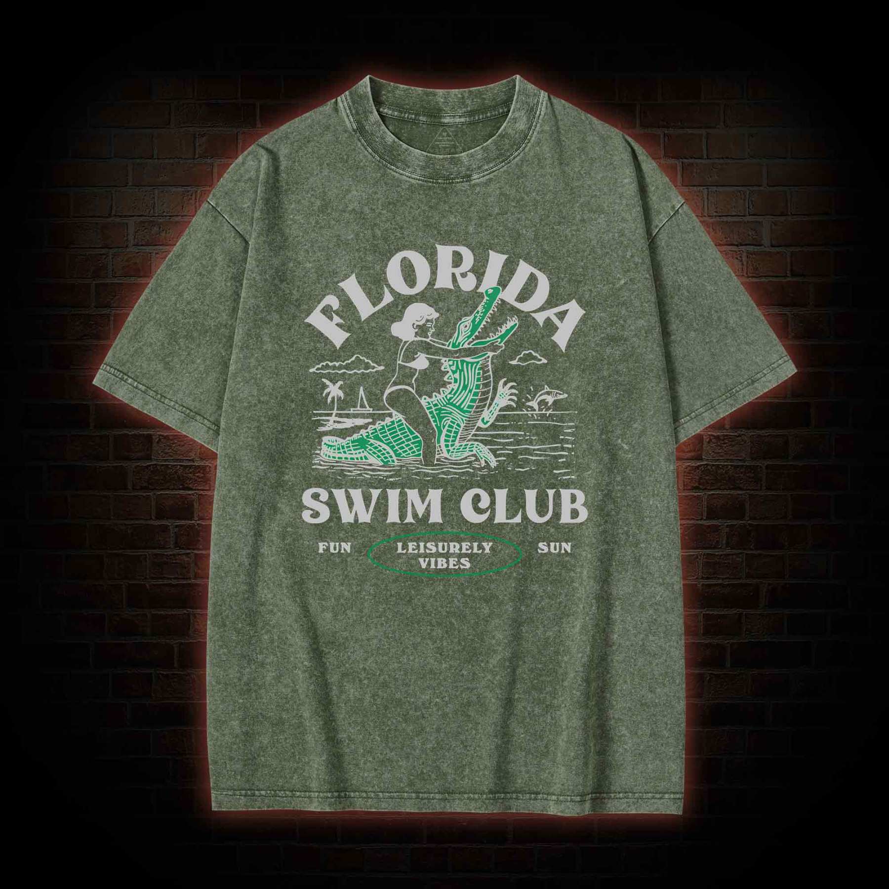 Florida Swim Club Washed T-shirt