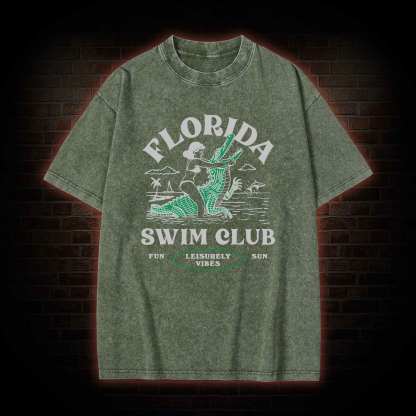 Florida Swim Club Washed T-shirt