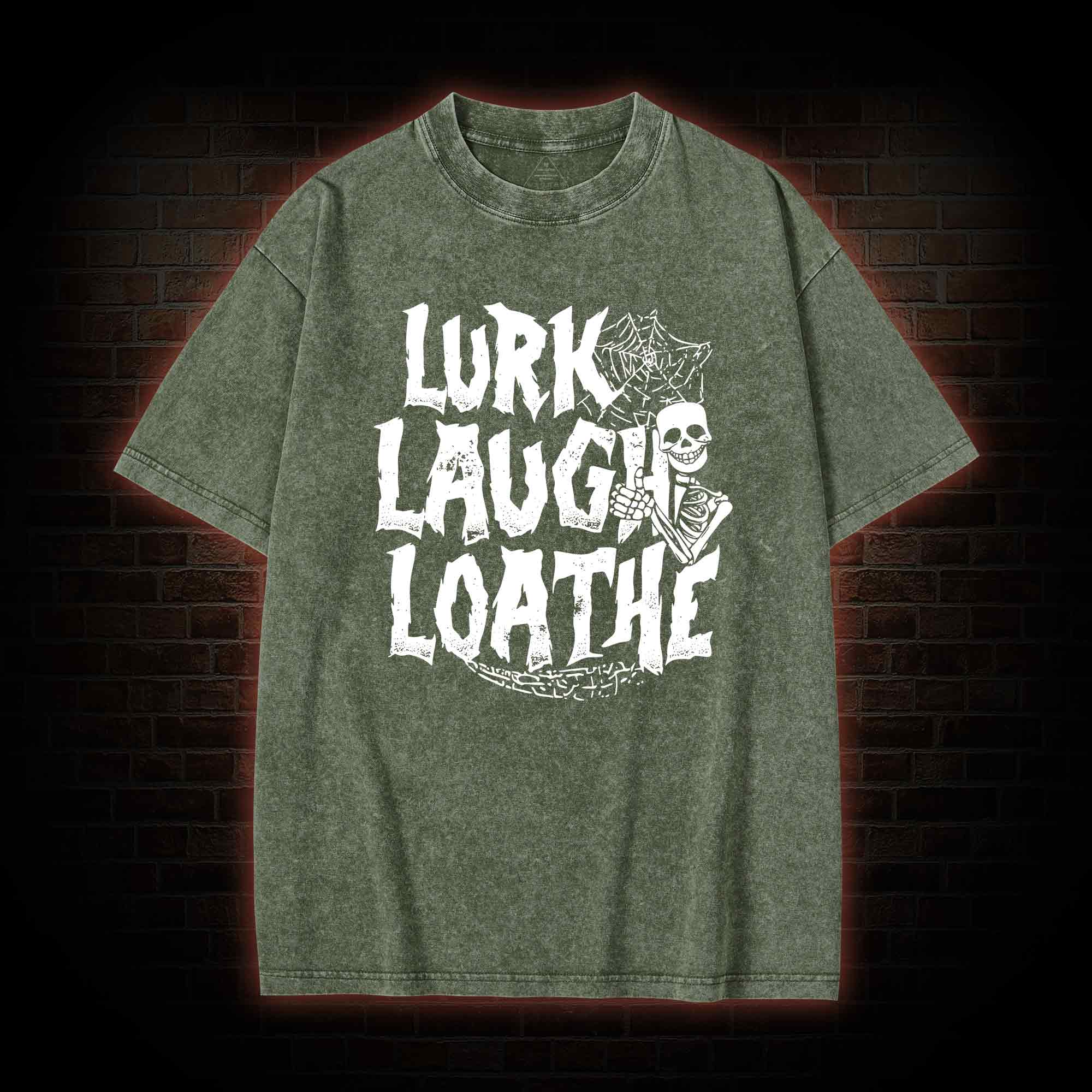 Lurk Laugh Loathe Washed T-shirt
