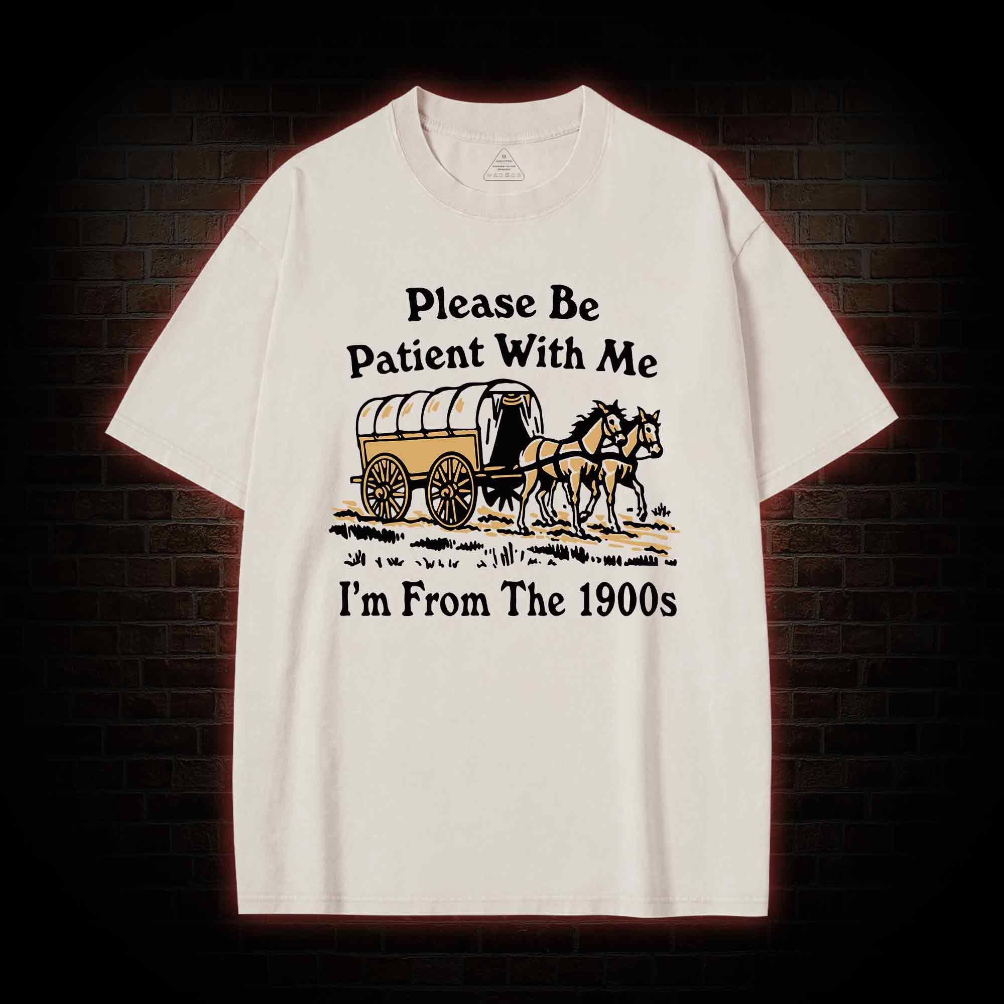 Please Be Patient With Me Washed T-shirt