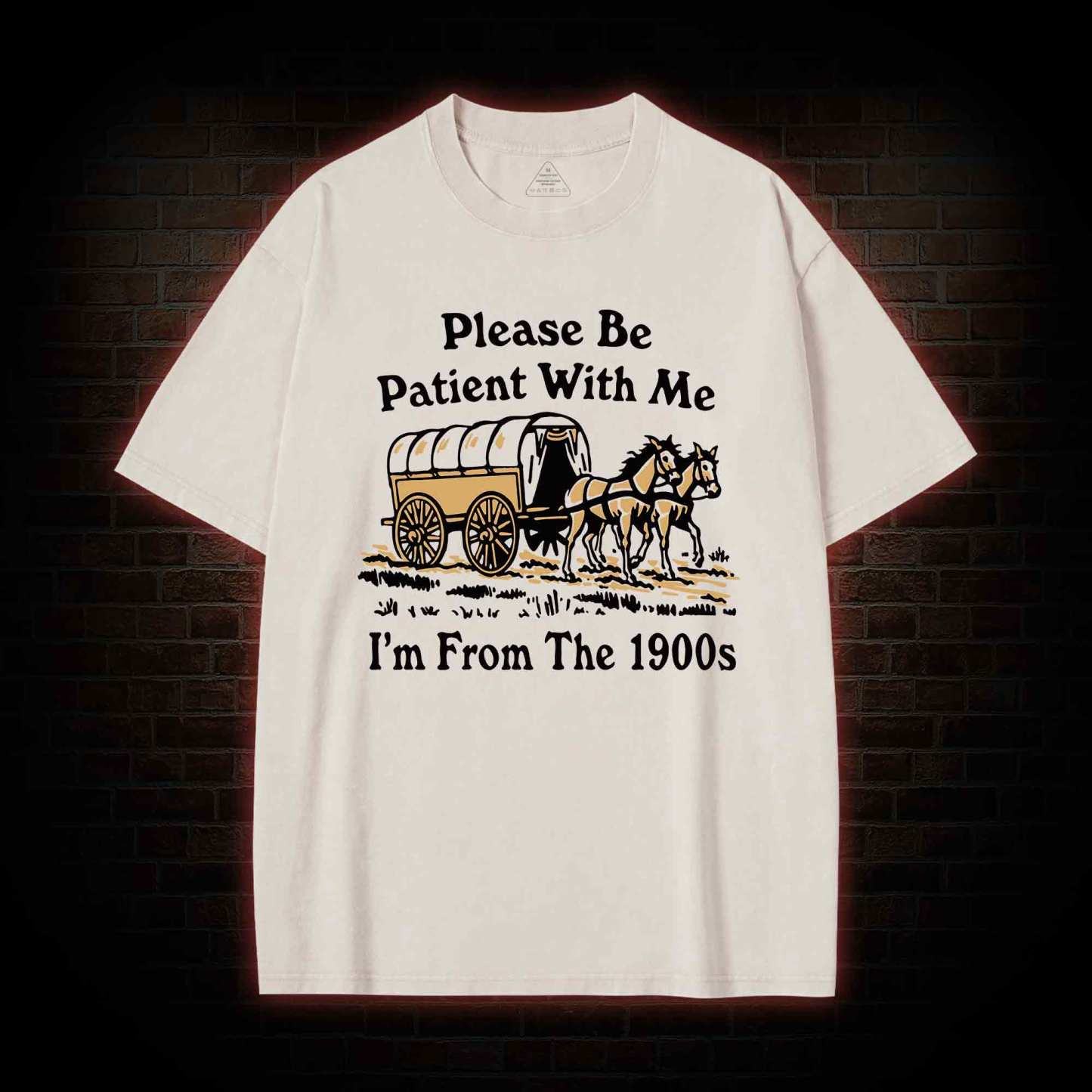 Please Be Patient With Me Washed T-shirt