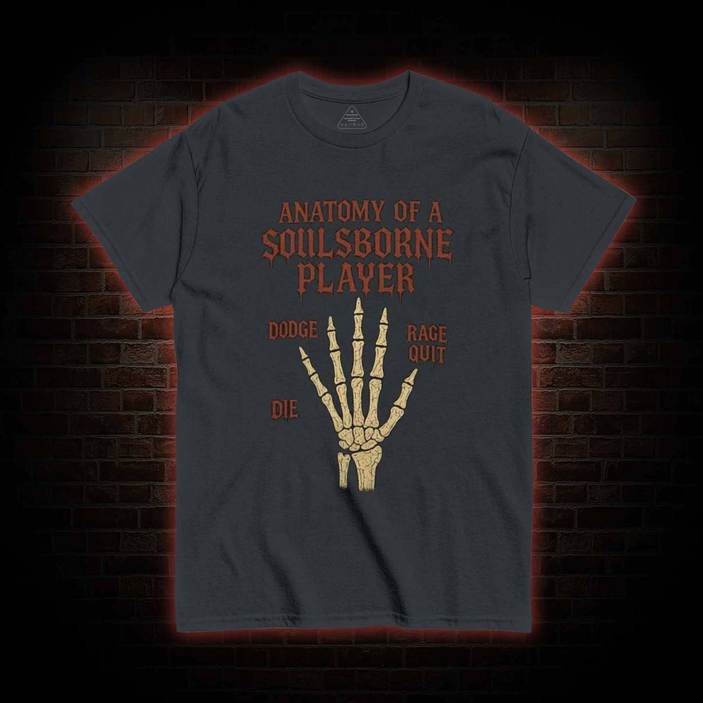 Anatomy of a Soulsborne Player T-shirt