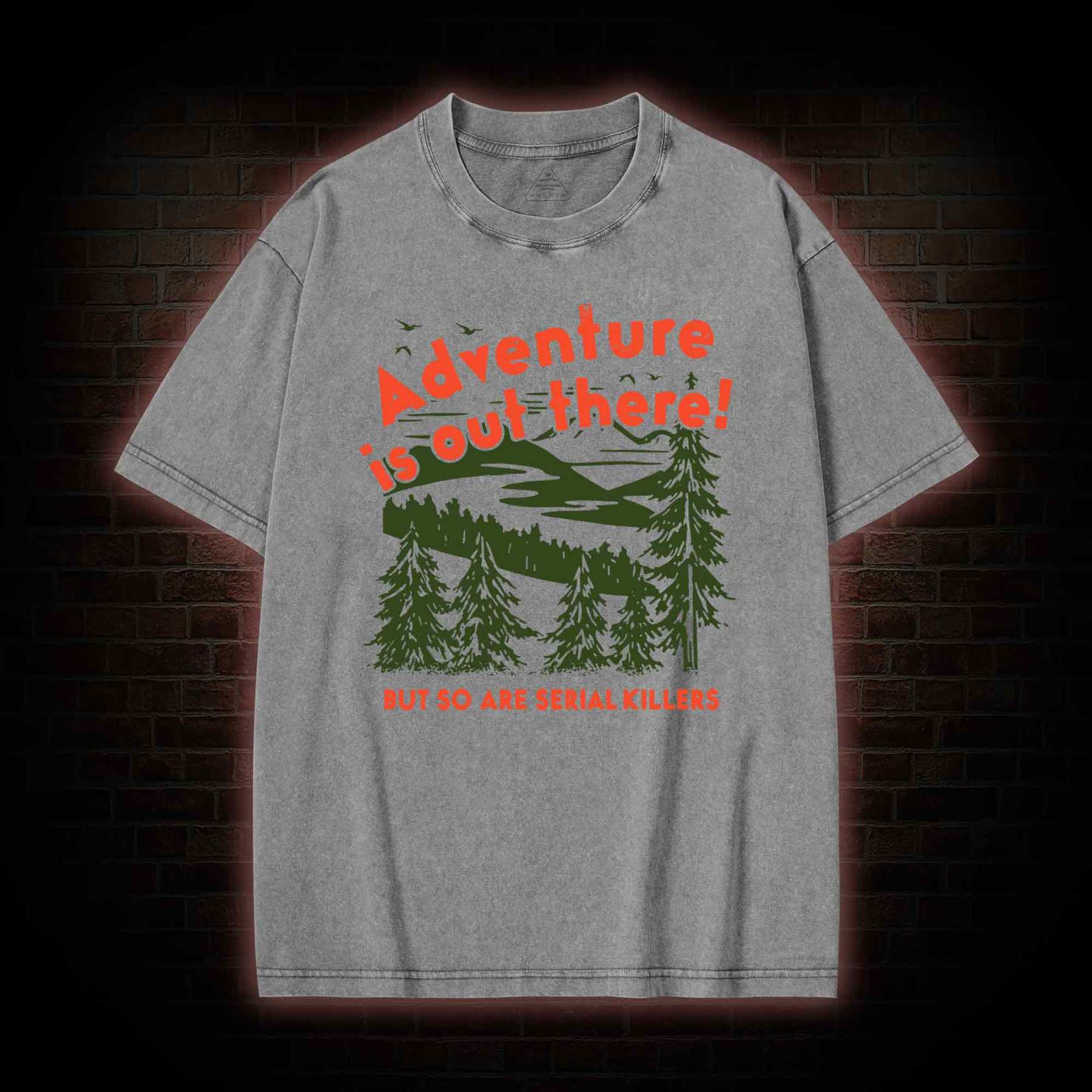 Adventure Is Out There Washed T-shirt