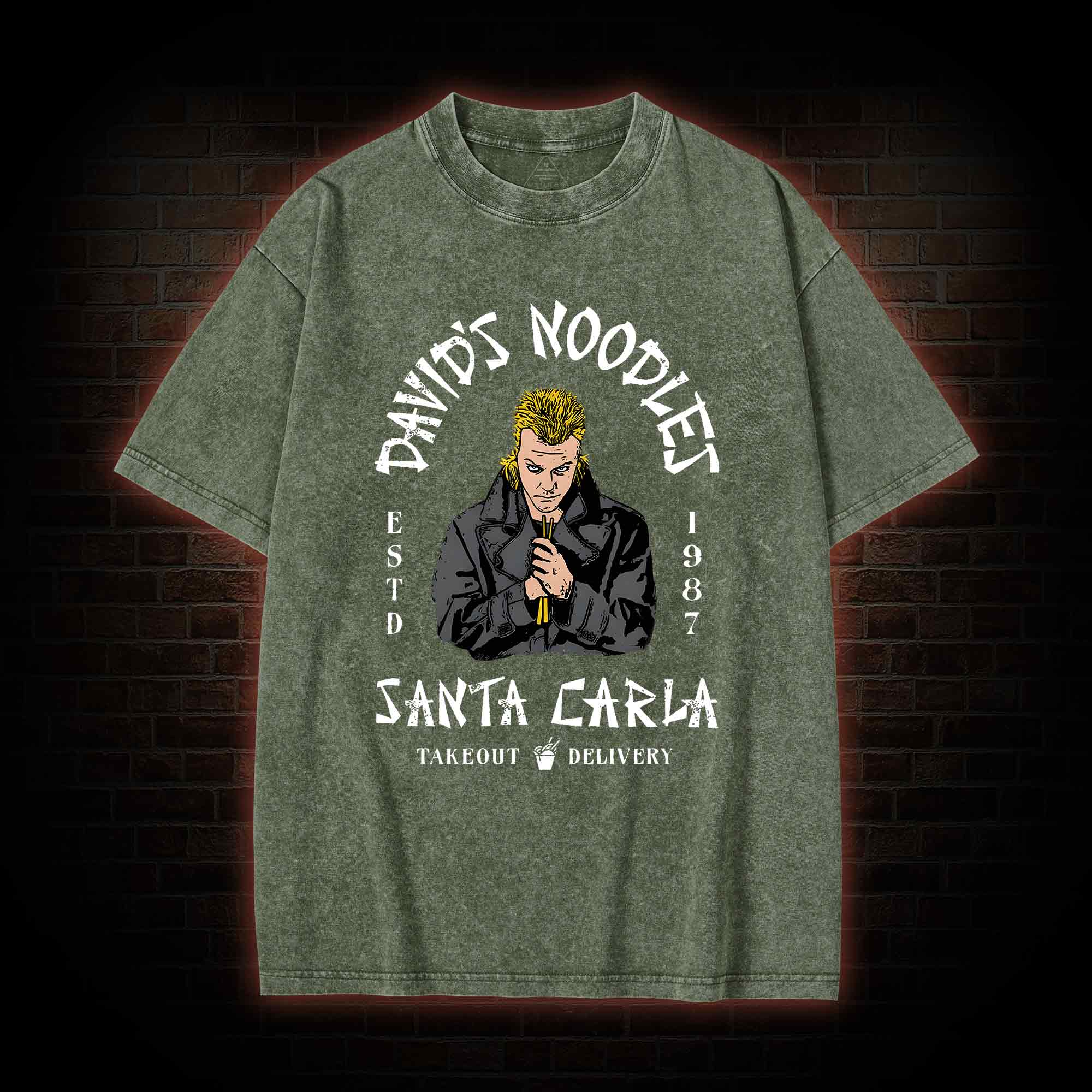 David's Noodles Santa Carla Washed T-shirt