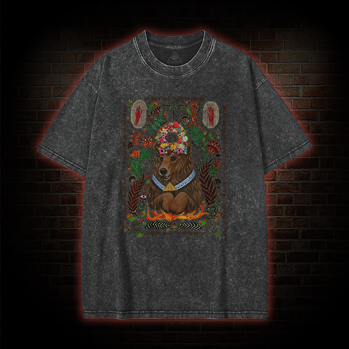 We View Life as a Circle Washed T-shirt