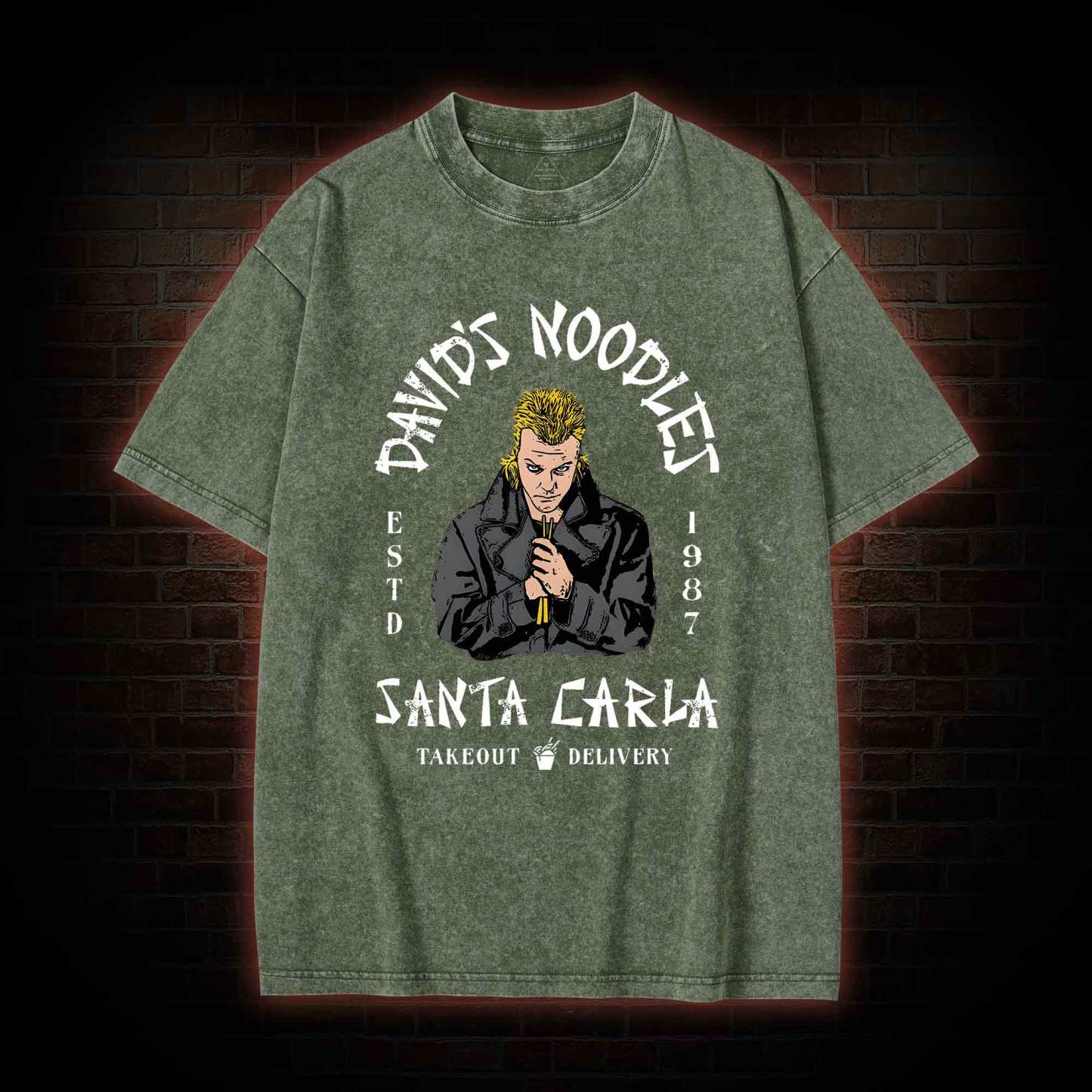 David's Noodles Santa Carla Washed T-shirt