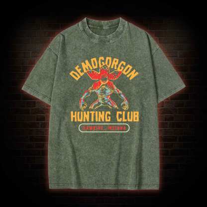 Demogorgon Hunting Club Washed T-shirt