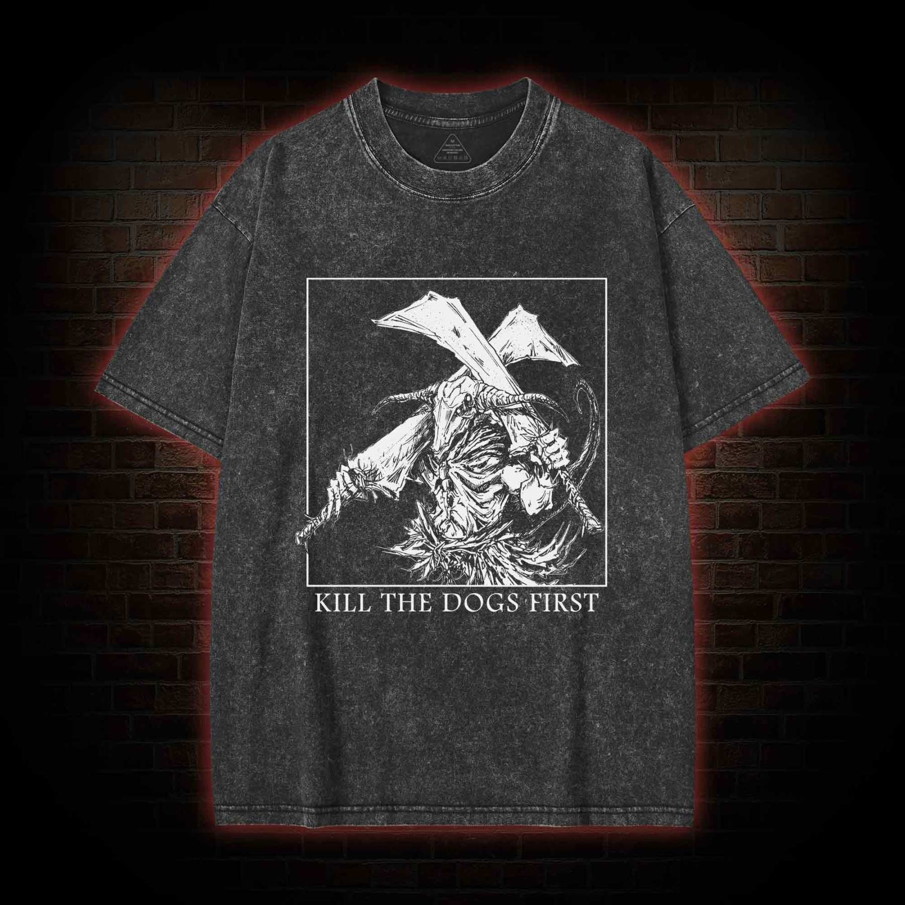 Kill the Dogs First Washed T-shirt