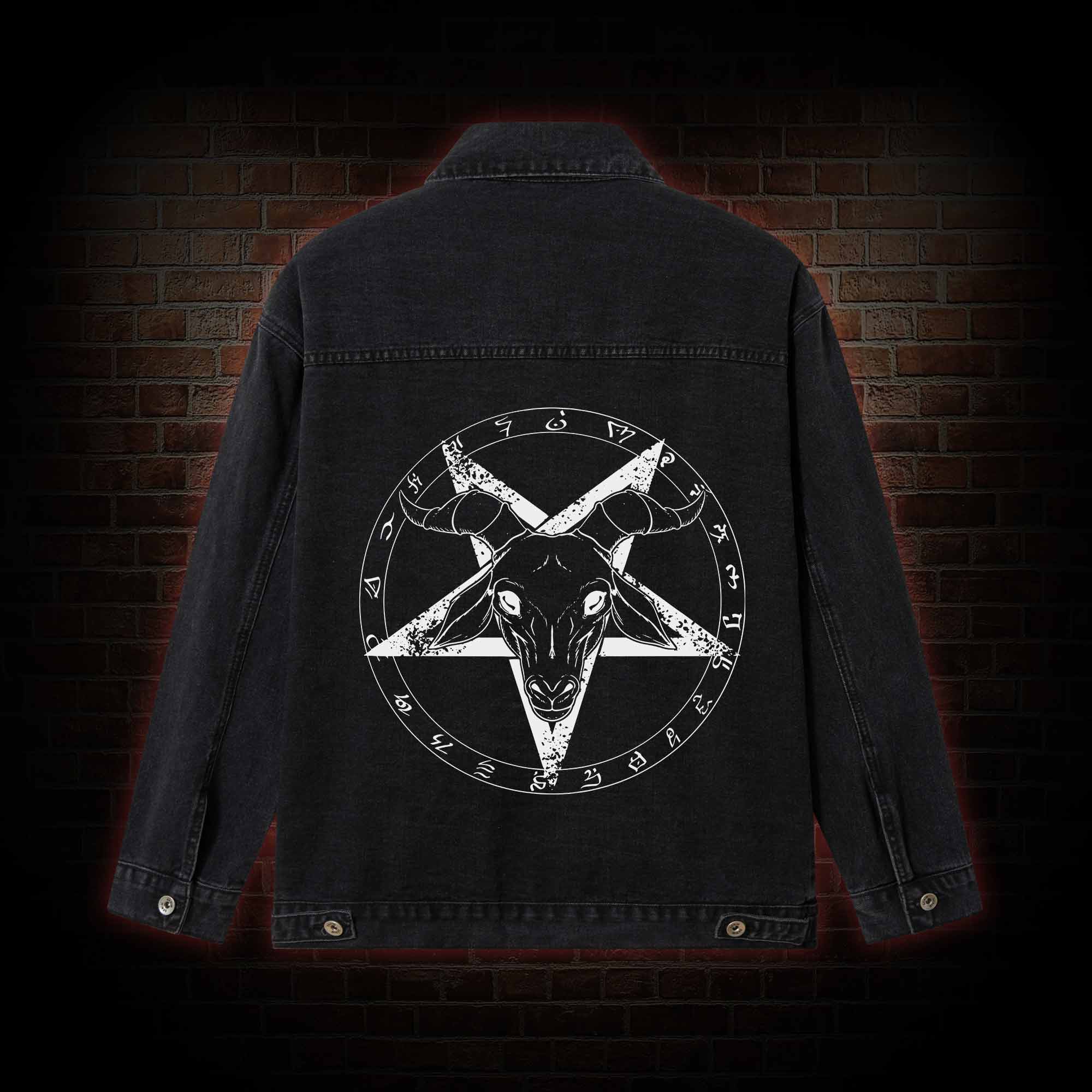 Hail Satan Denim Jacket