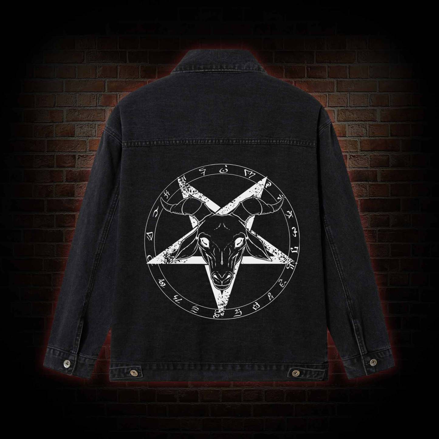 Hail Satan Denim Jacket
