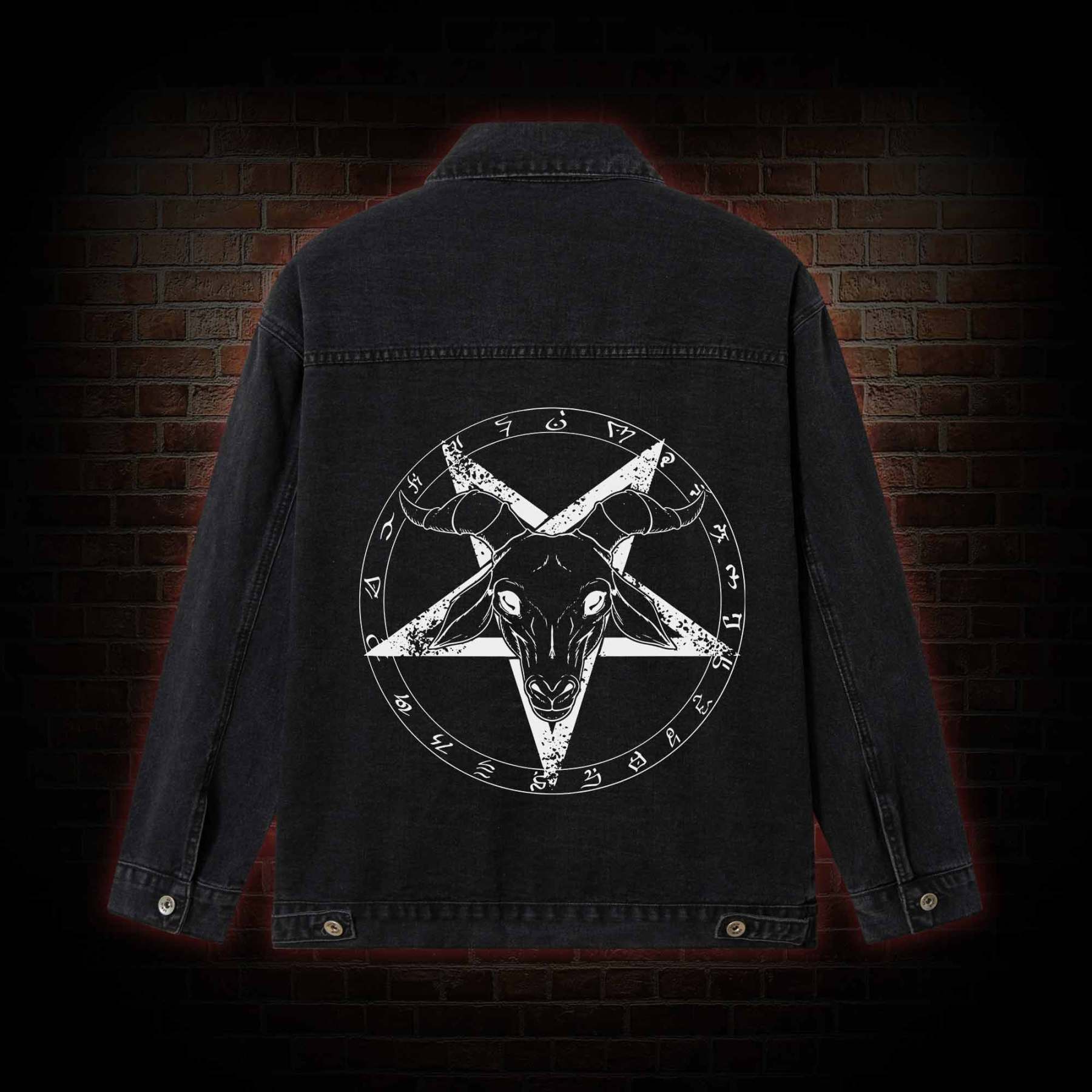 Hail Satan Denim Jacket