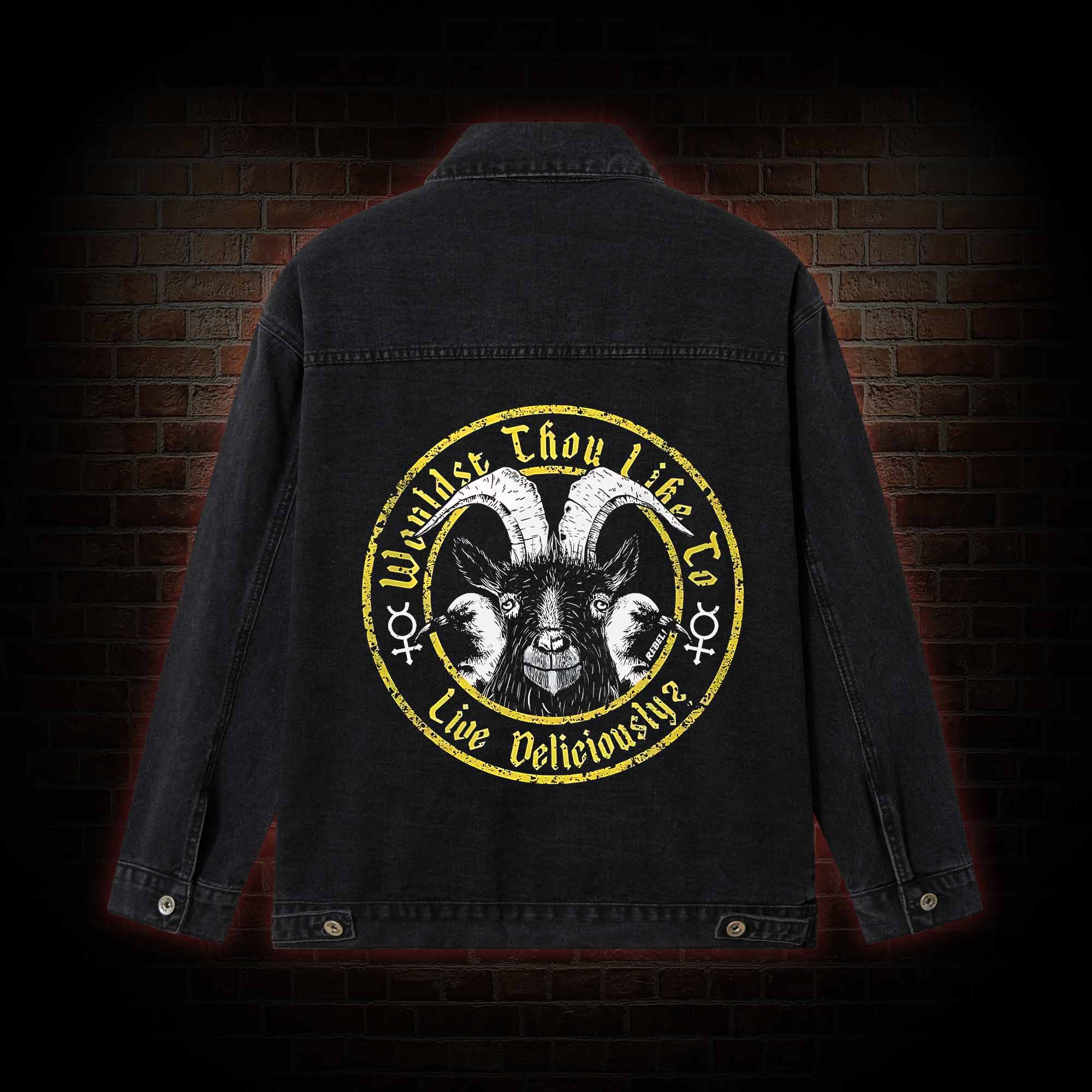 Live Deliciously? Vintage Denim Jacket