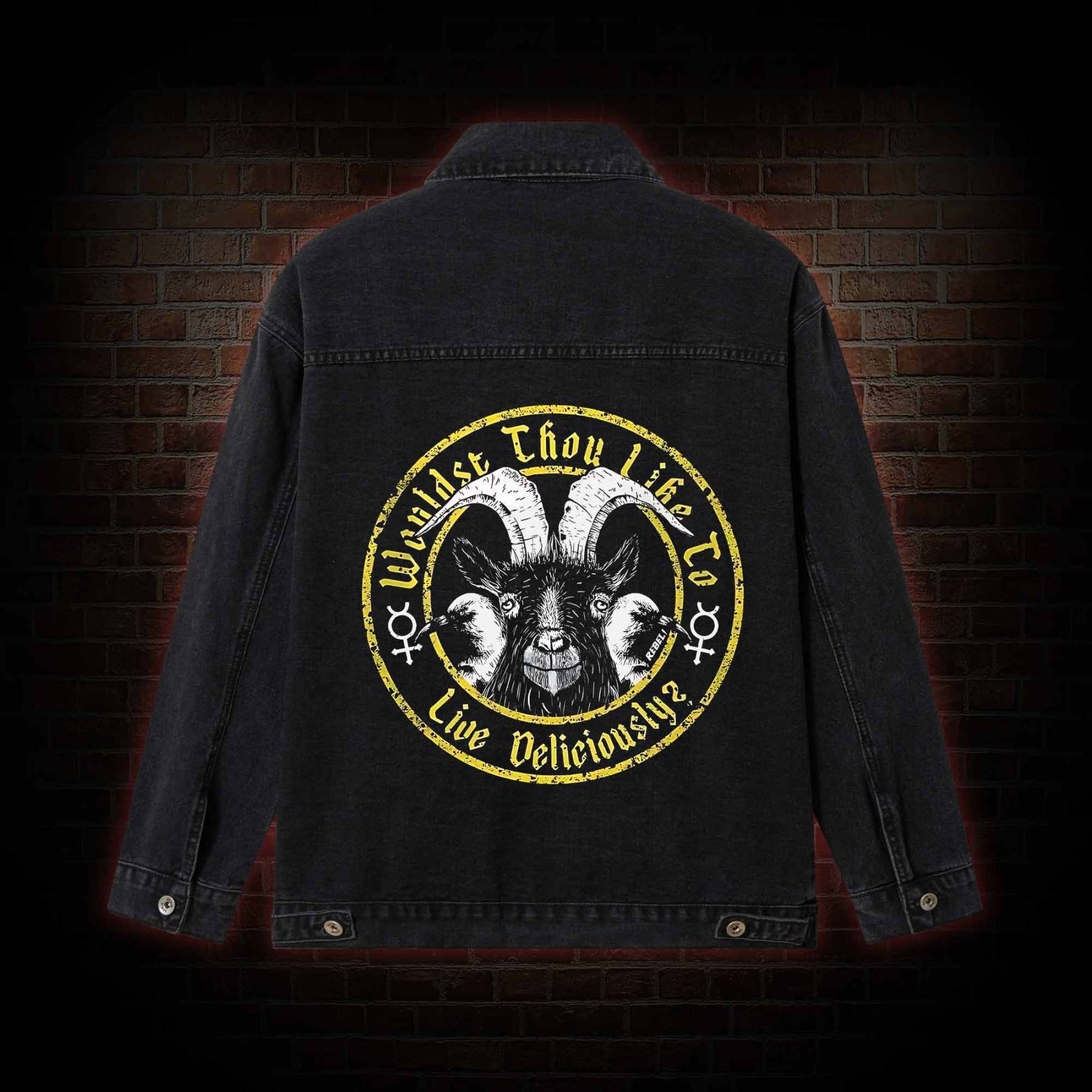 Live Deliciously? Vintage Denim Jacket
