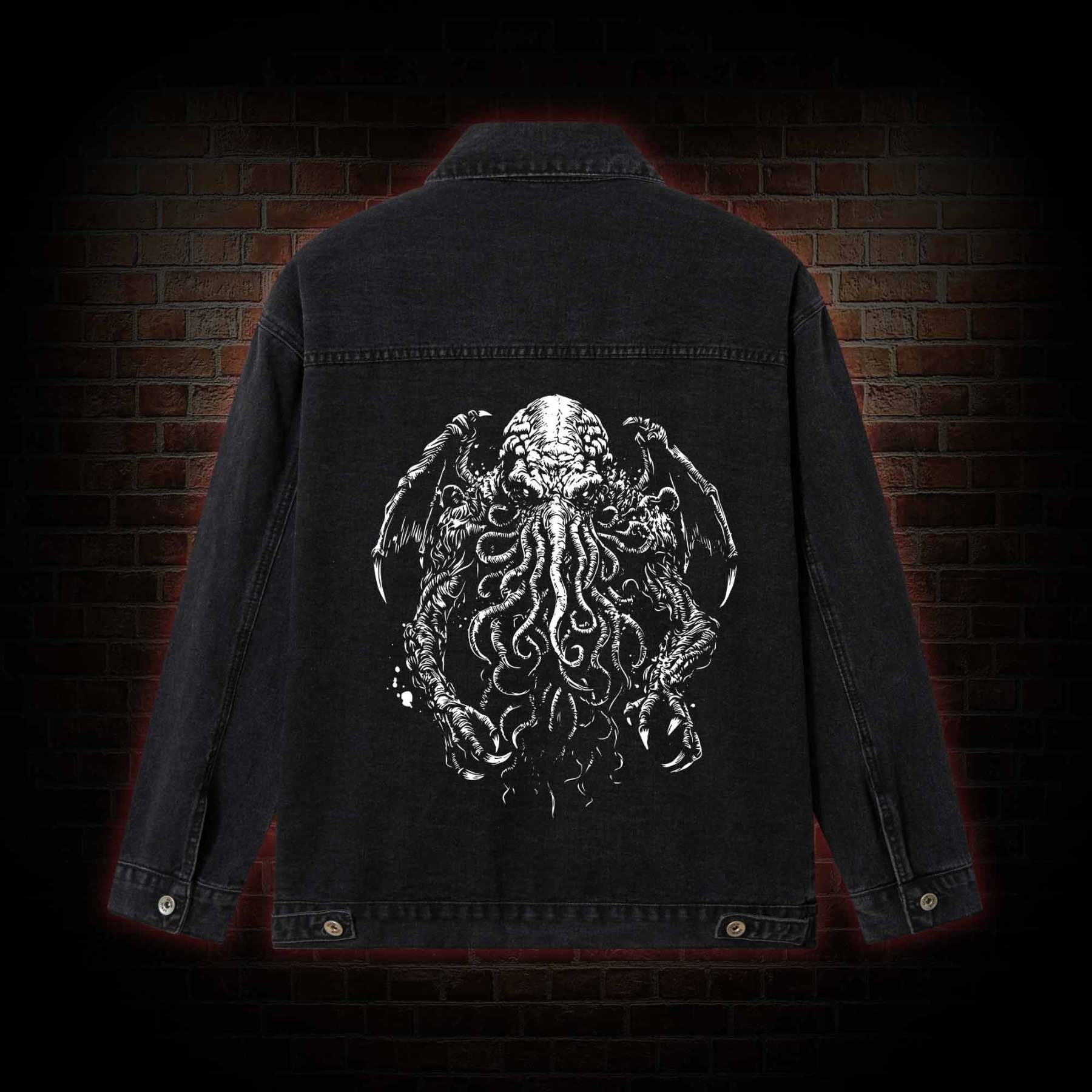 The Great Old One Cthulhu Denim Jacket
