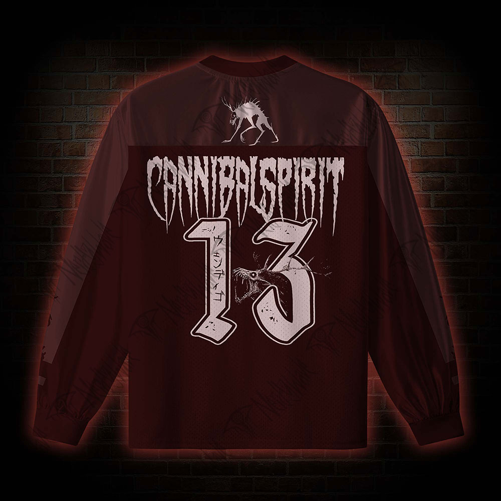 Wendigo Horror V-Neck Long Sleeve Jersey