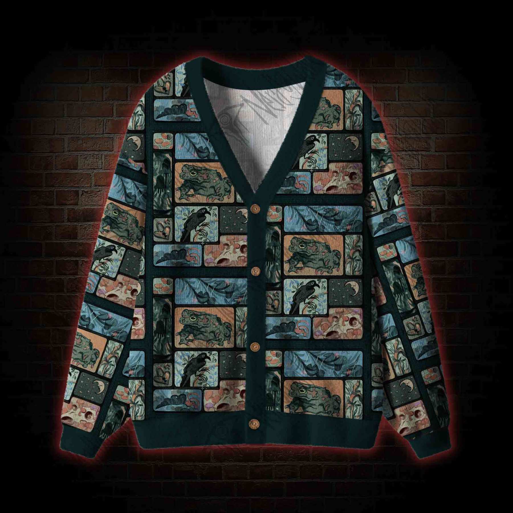 Frogs and Crows Cardigan Sweater