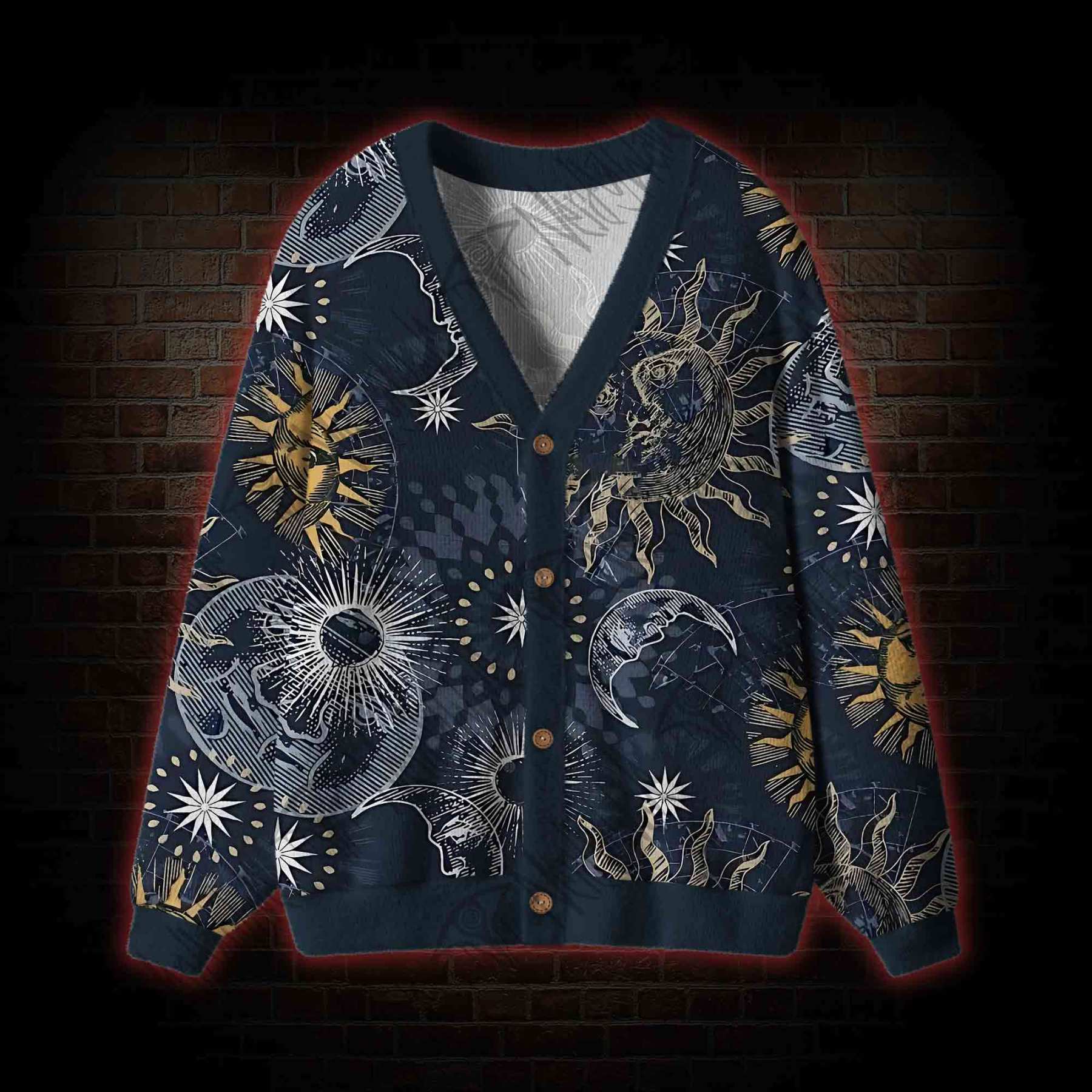 Astrology Cardigan Sweater