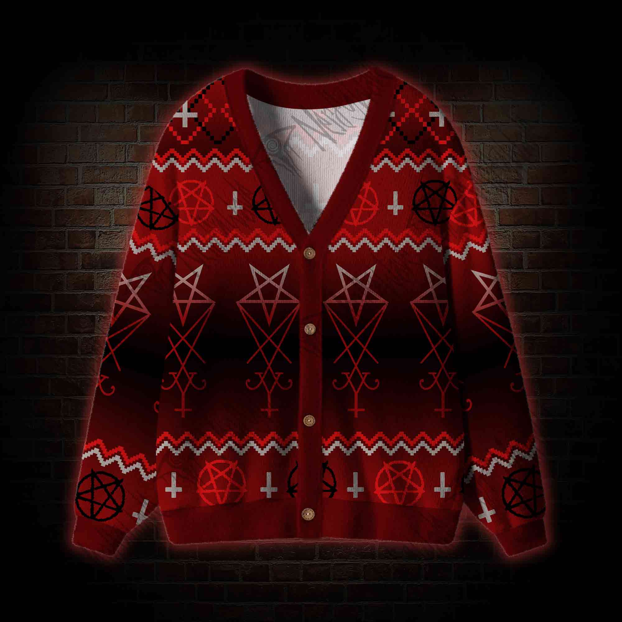 Hail Santa Cardigan Sweater