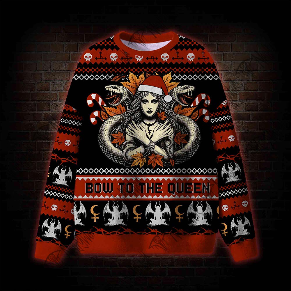 Bow to the Queen Ugly Sweatshirts