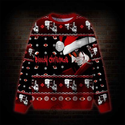 Bloody Christmas Ugly Sweatshirts