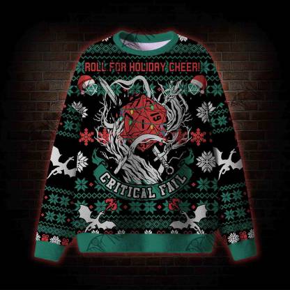 Roll for Holiday Cheer! Ugly Sweatshirts