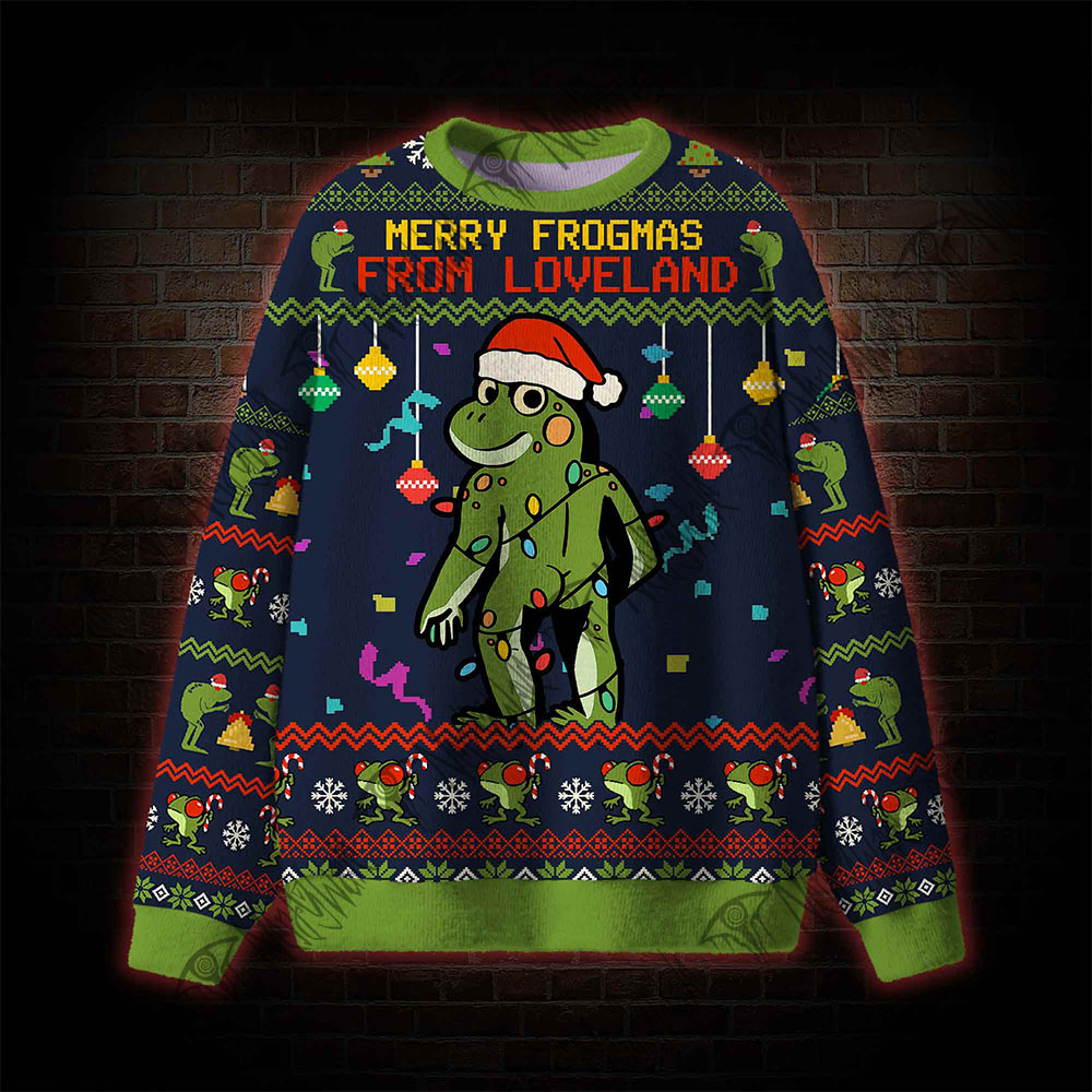 Merry Frogmas from Loveland Ugly Sweatshirts