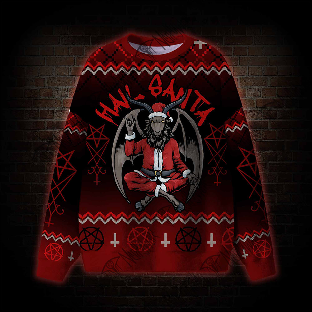 Hail Santa Ugly Sweatshirts