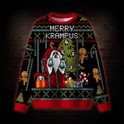 Merry Krampus Ugly Sweatshirts